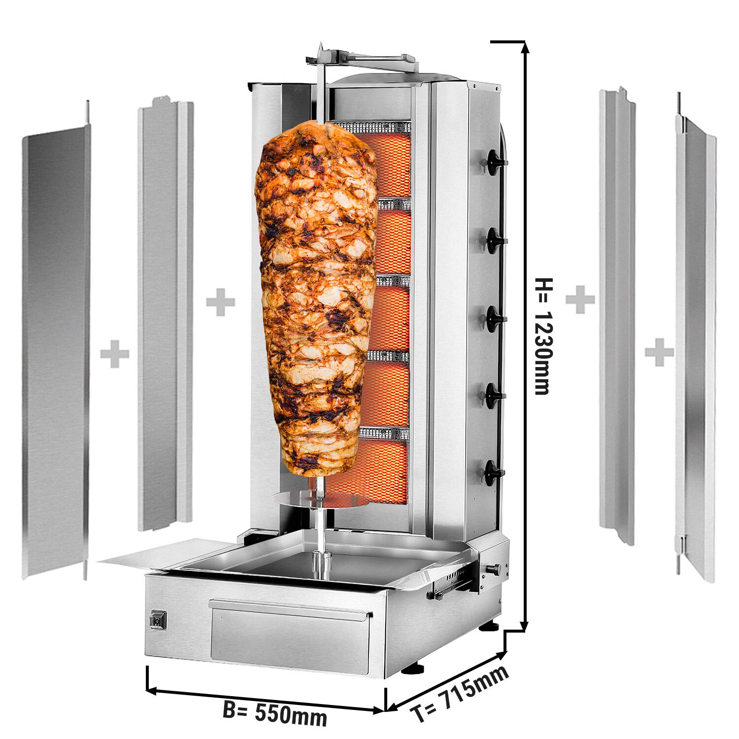 Gaasikebabigrill 5 põletit