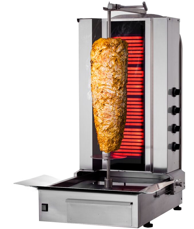 Elektriline kebabigrill 4 põletiga