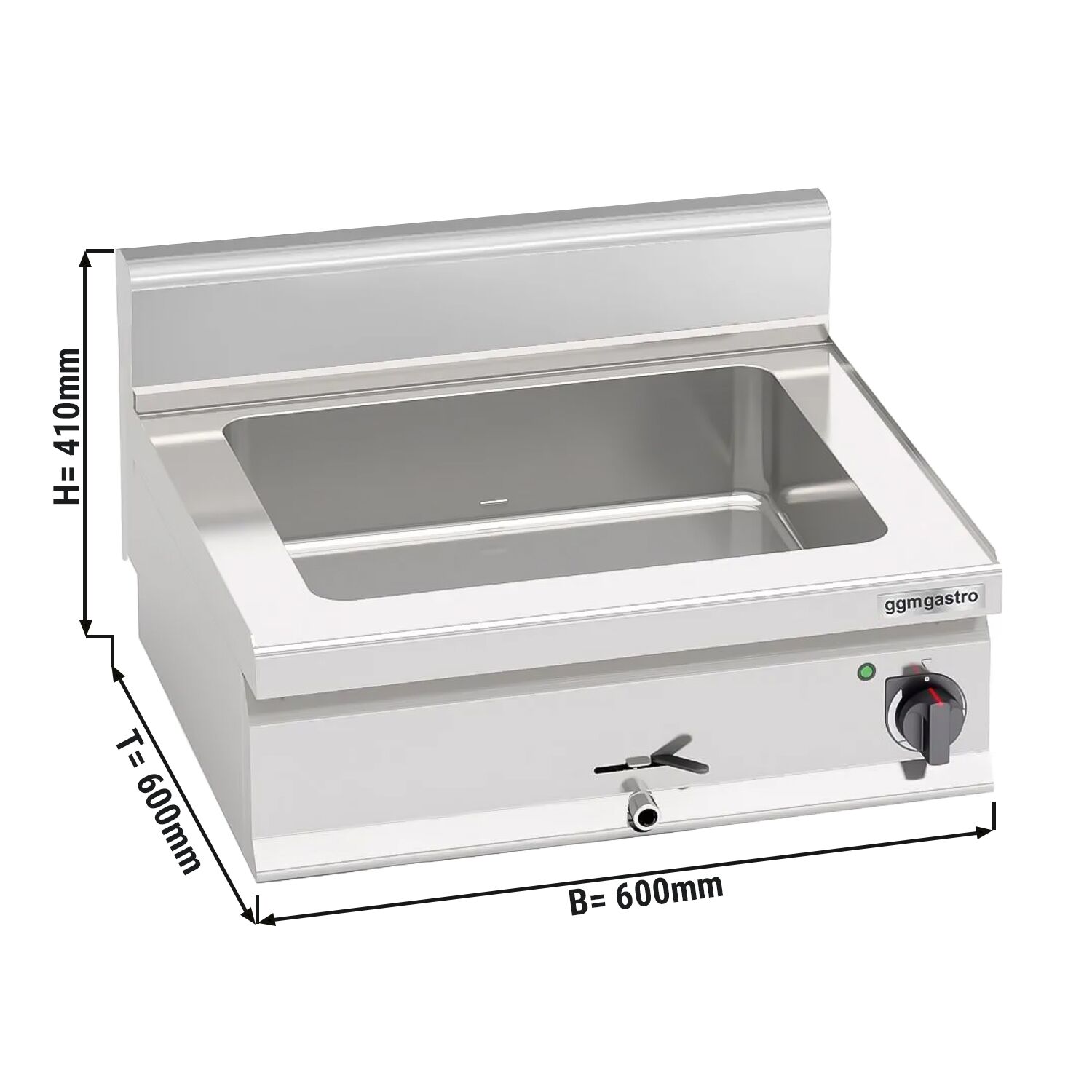Marmiit 6 × GN 1/4, 1,2 kW