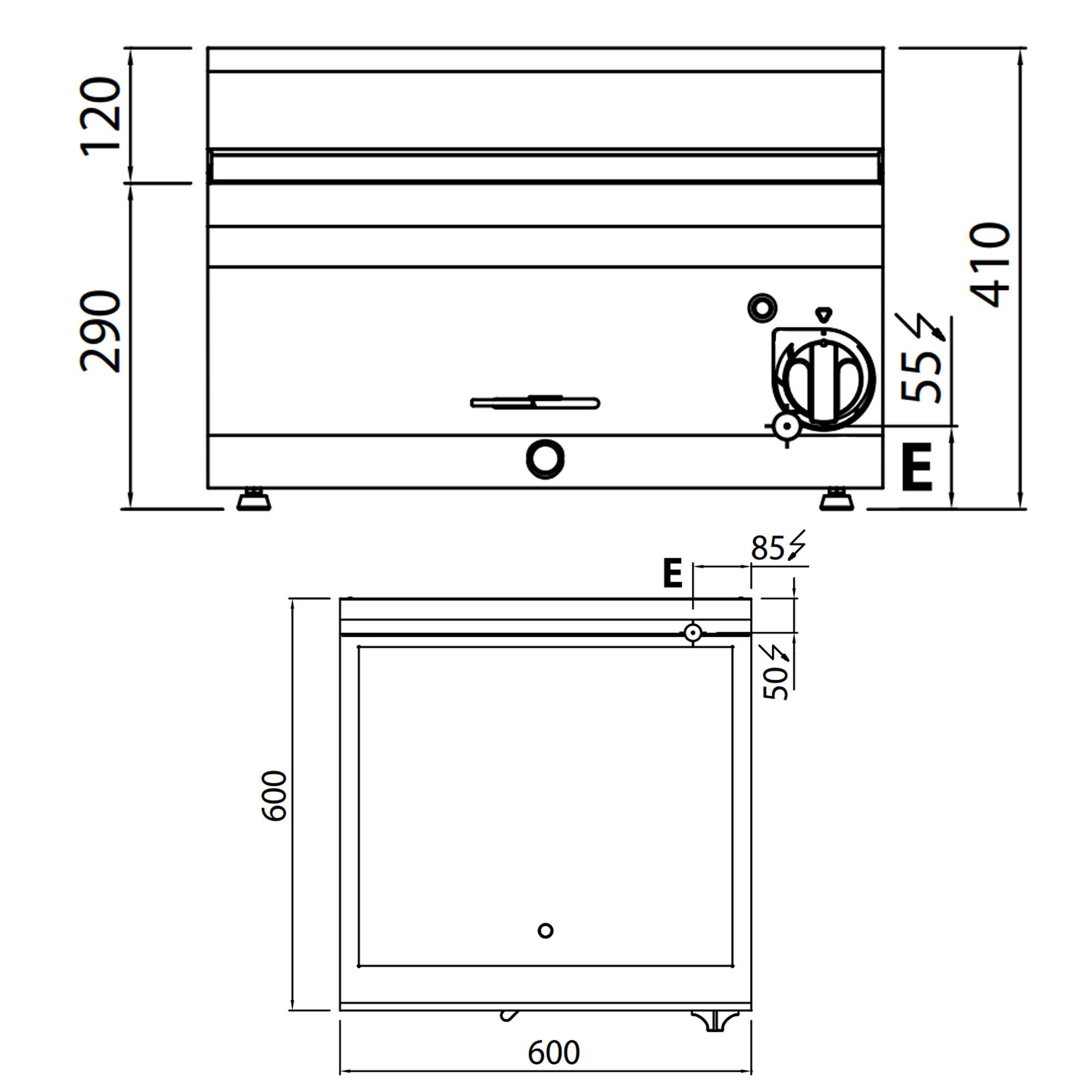Marmiit 6 × GN 1/4, 1,2 kW