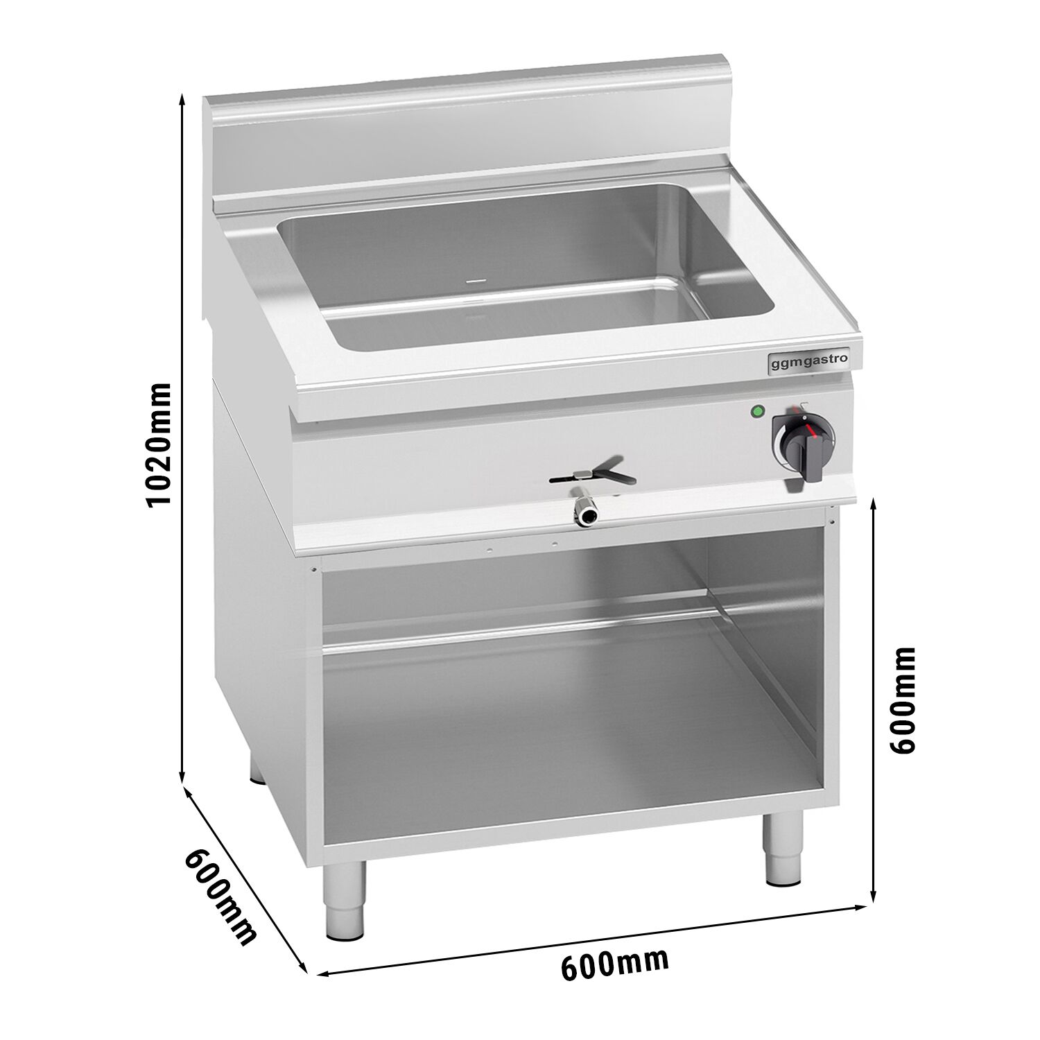 Marmiit GN 1/1 + GN 1/2, 1,2 kW, alusega