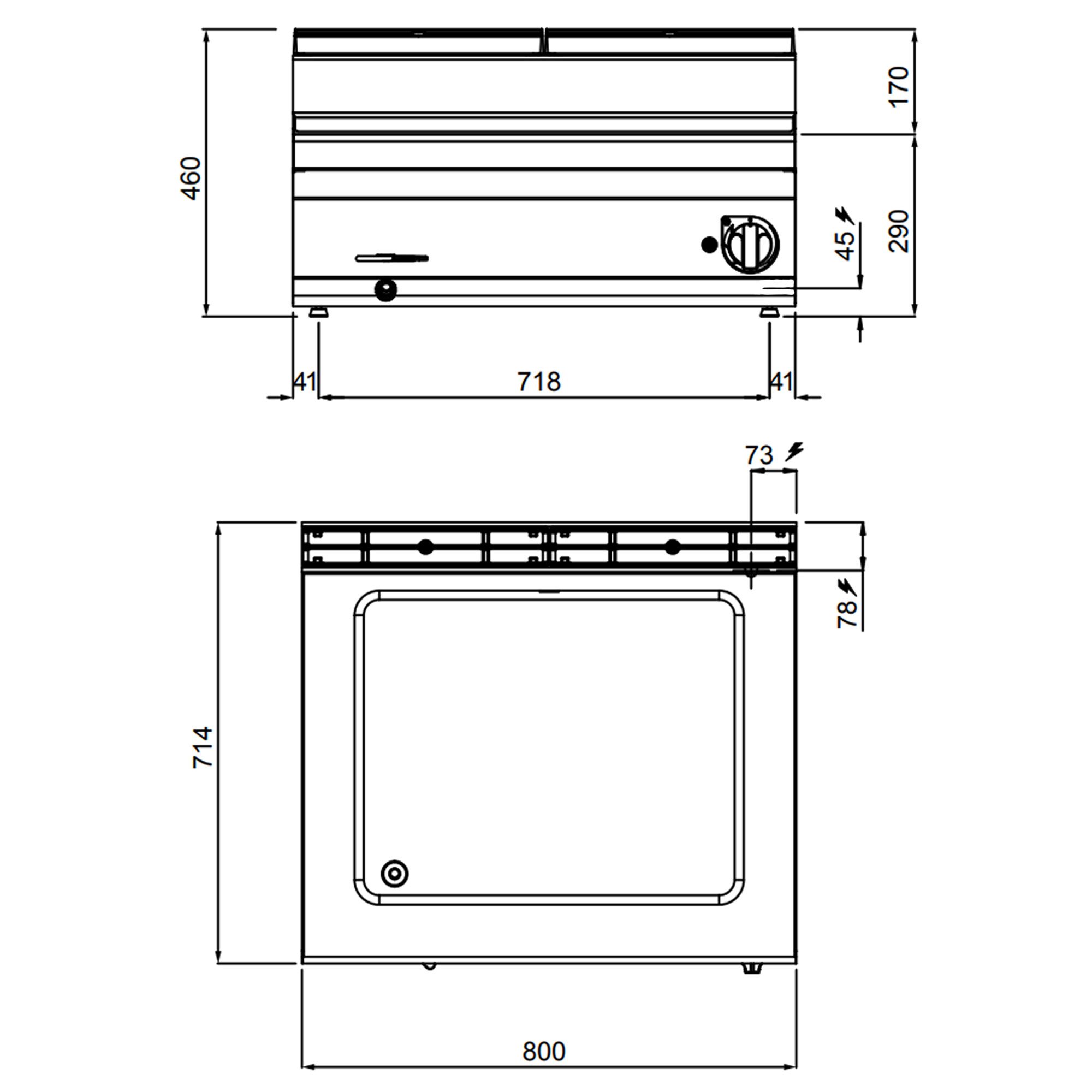 Marmiit 2 × GN 1/1, 2,4 kW