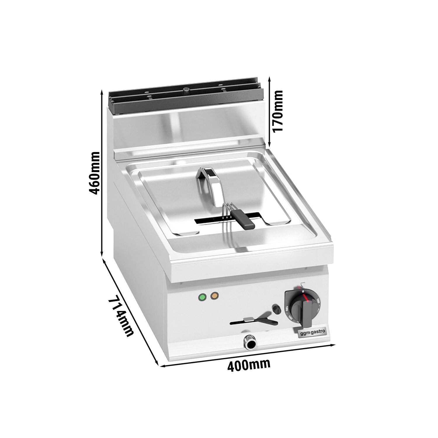 Elektrifritüür 10 l, 6 kW