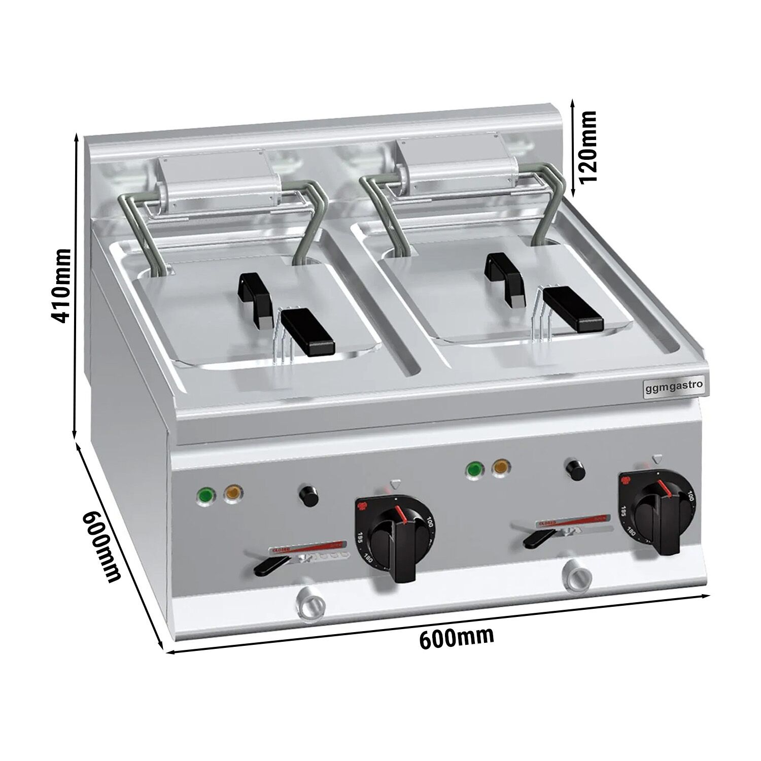 Fritüür 10 + 10 l, 18 kW