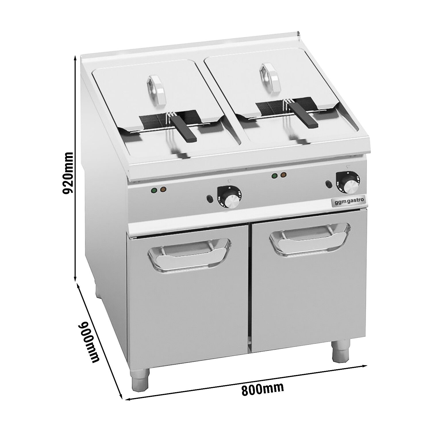 Põranda elektrifritüür 22+22L, 44kW
