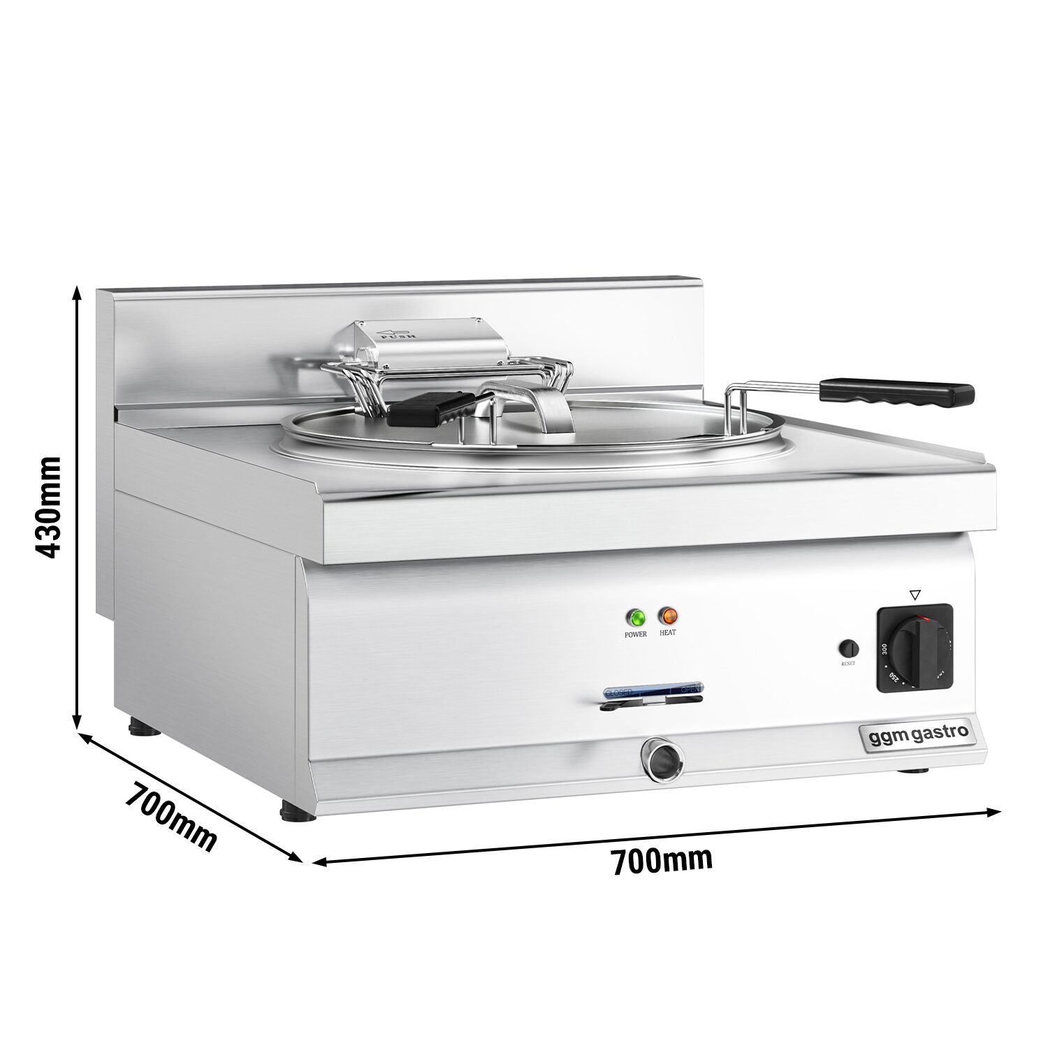 Kalafritüür 25 l, 15 kW