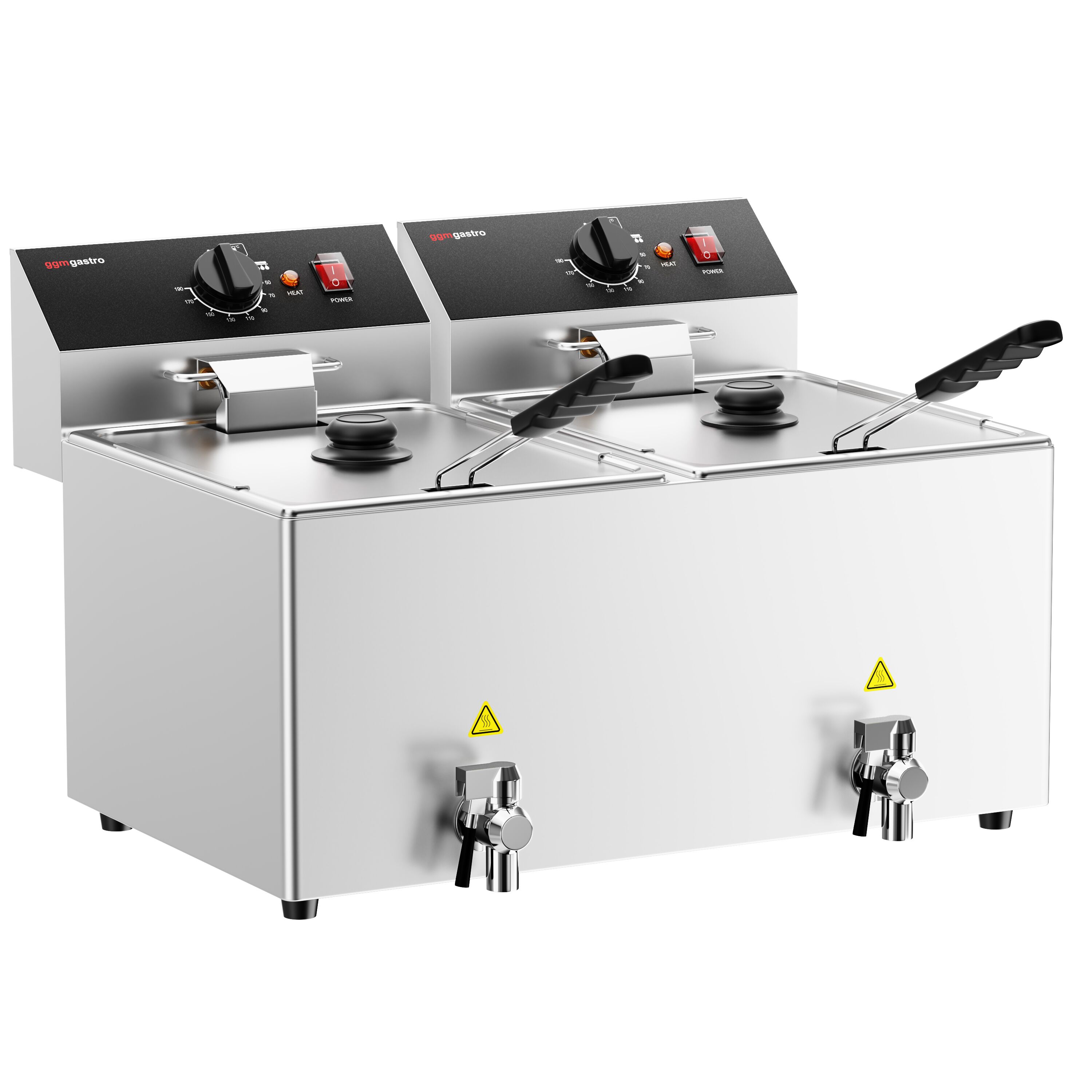 Fritüür 12 + 12 l, 6,5 kW