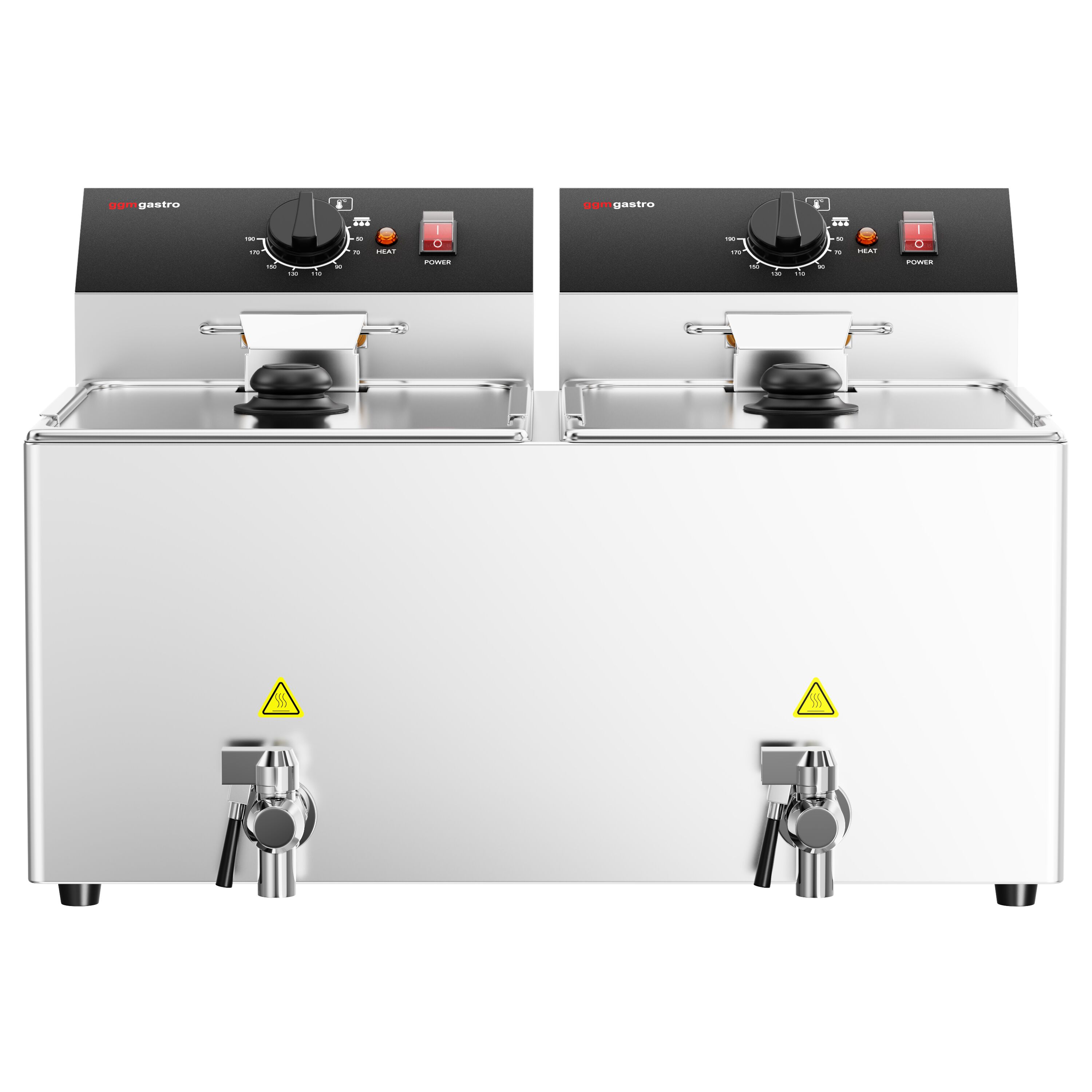 Fritüür 12 + 12 l, 6,5 kW