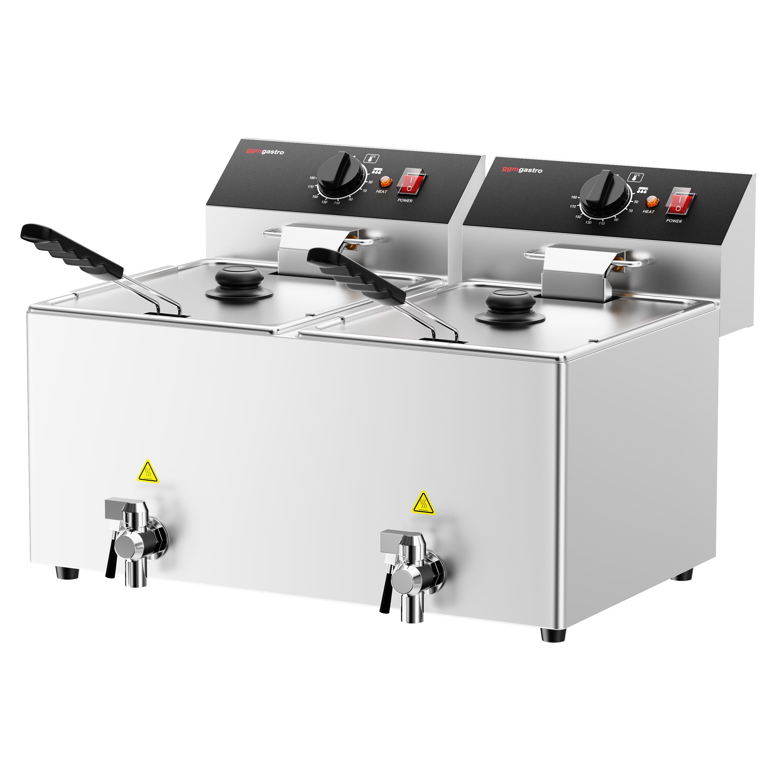 Fritüür 12 + 12 l, 6,5 kW