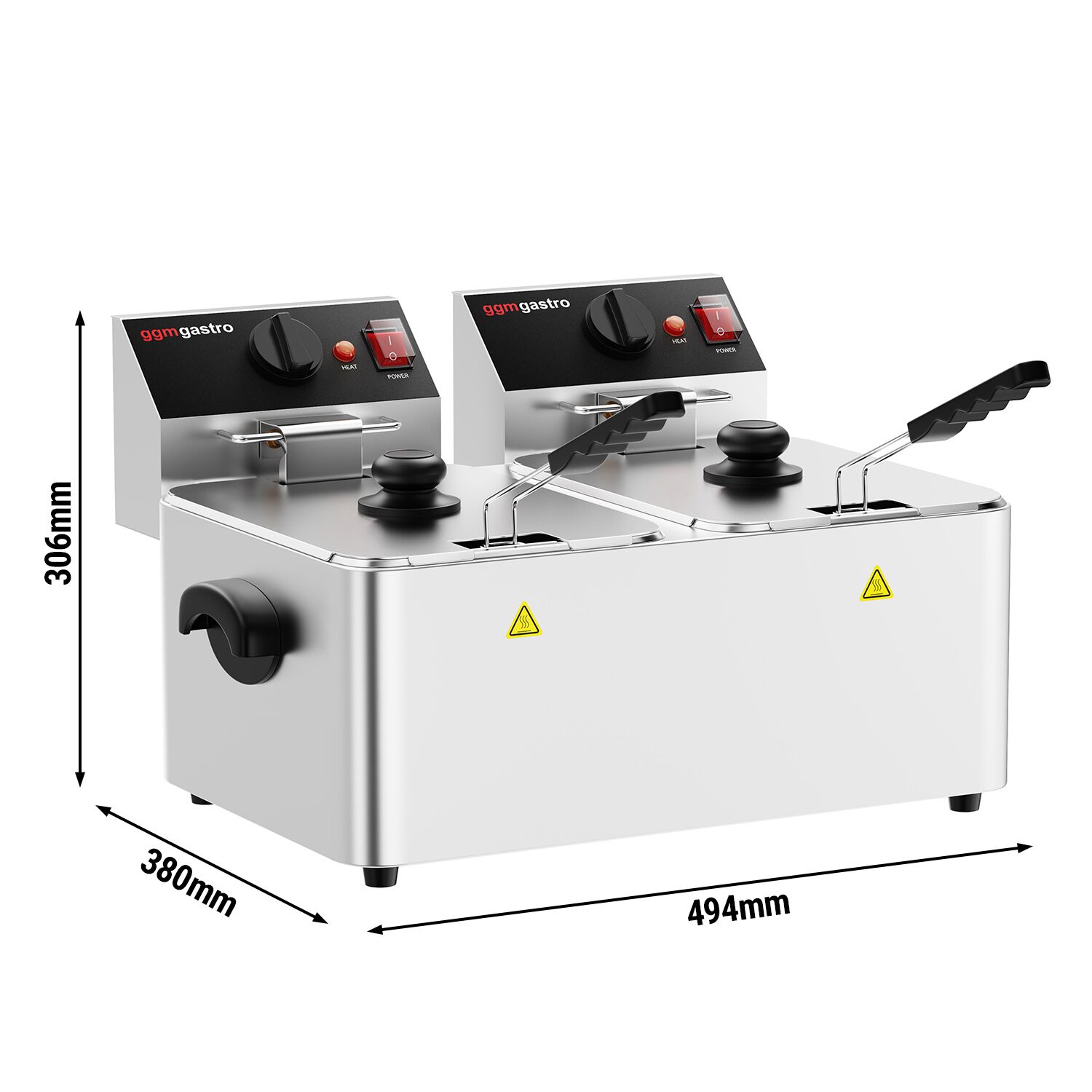 Fritüür 4 + 4 l, 5 kW
