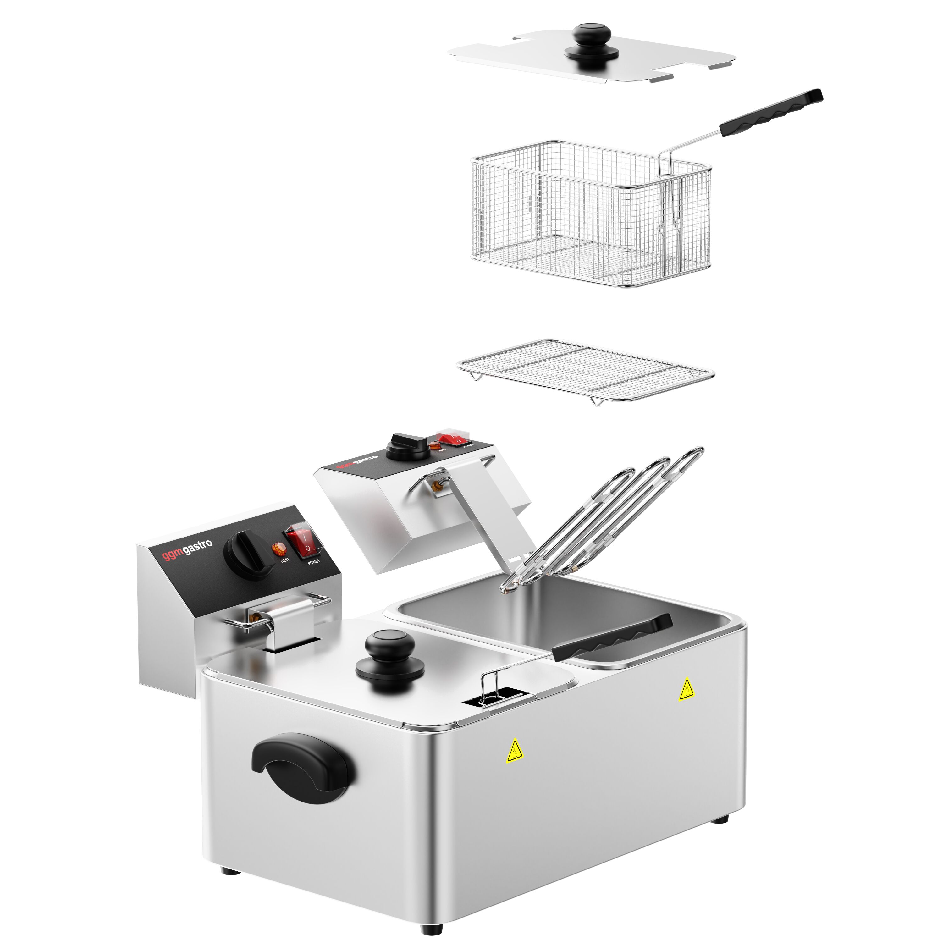 Fritüür 4 + 4 l, 5 kW
