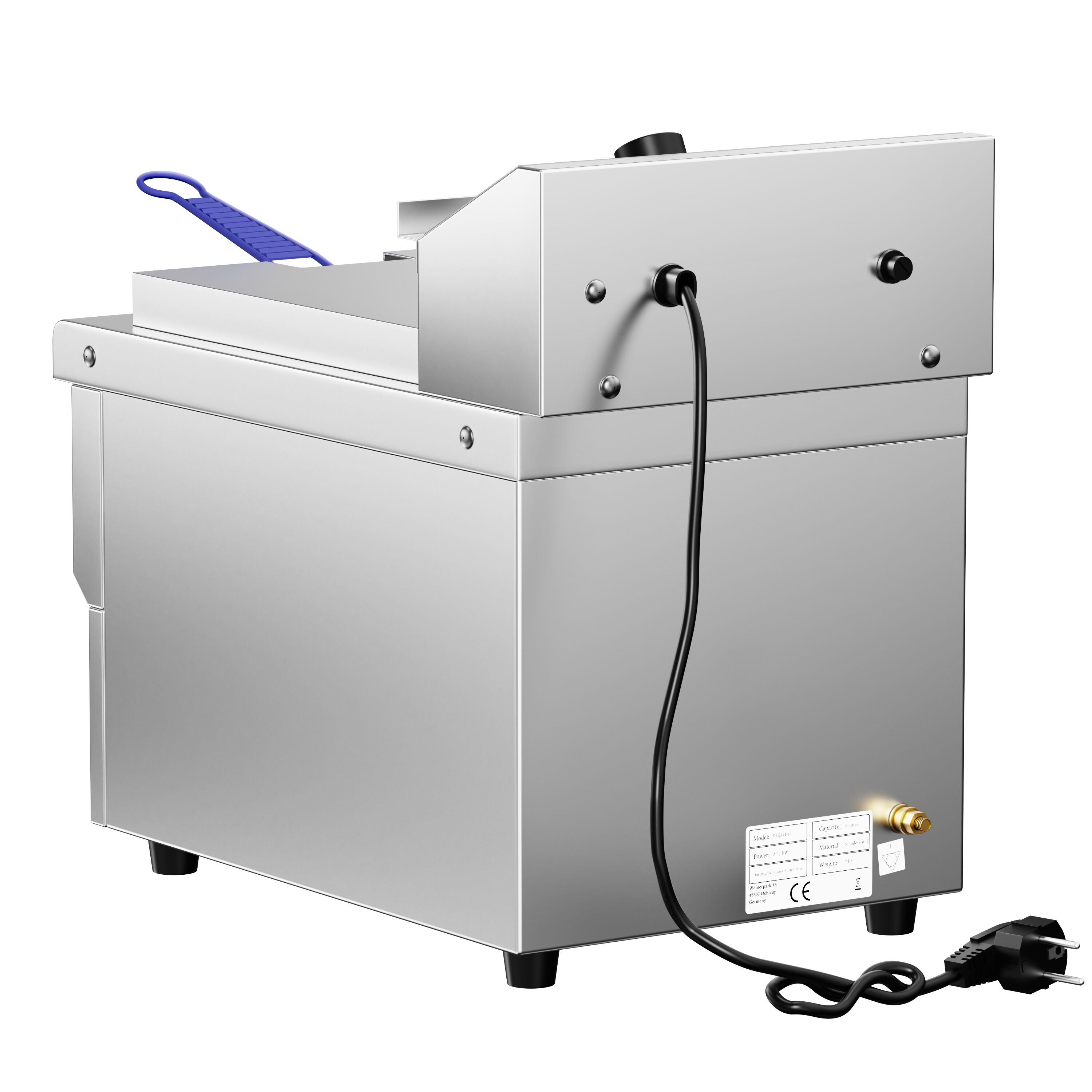 Elektrifritüür 8 l, 3,25 kW