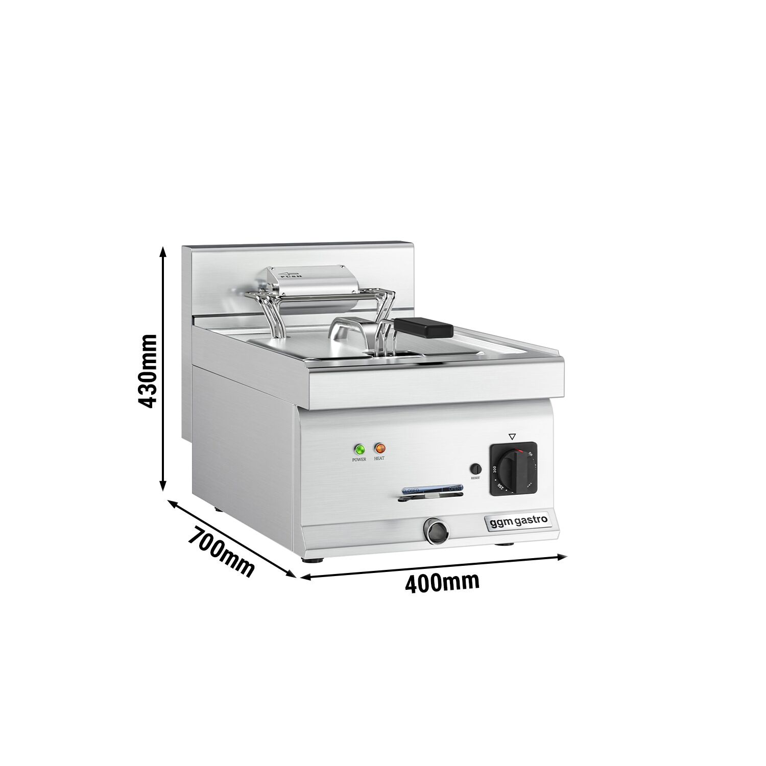 Elektrifritüür 10 l, 9 kW