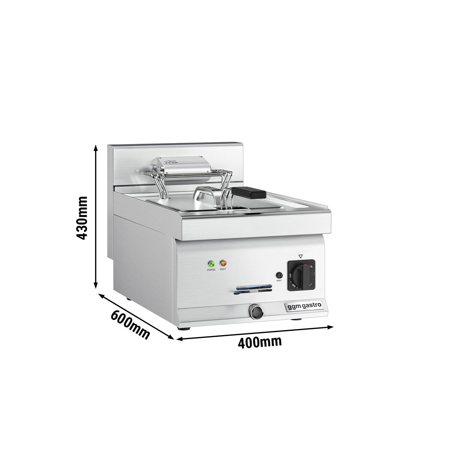 Elektrifritüür 10 l, 9 kW