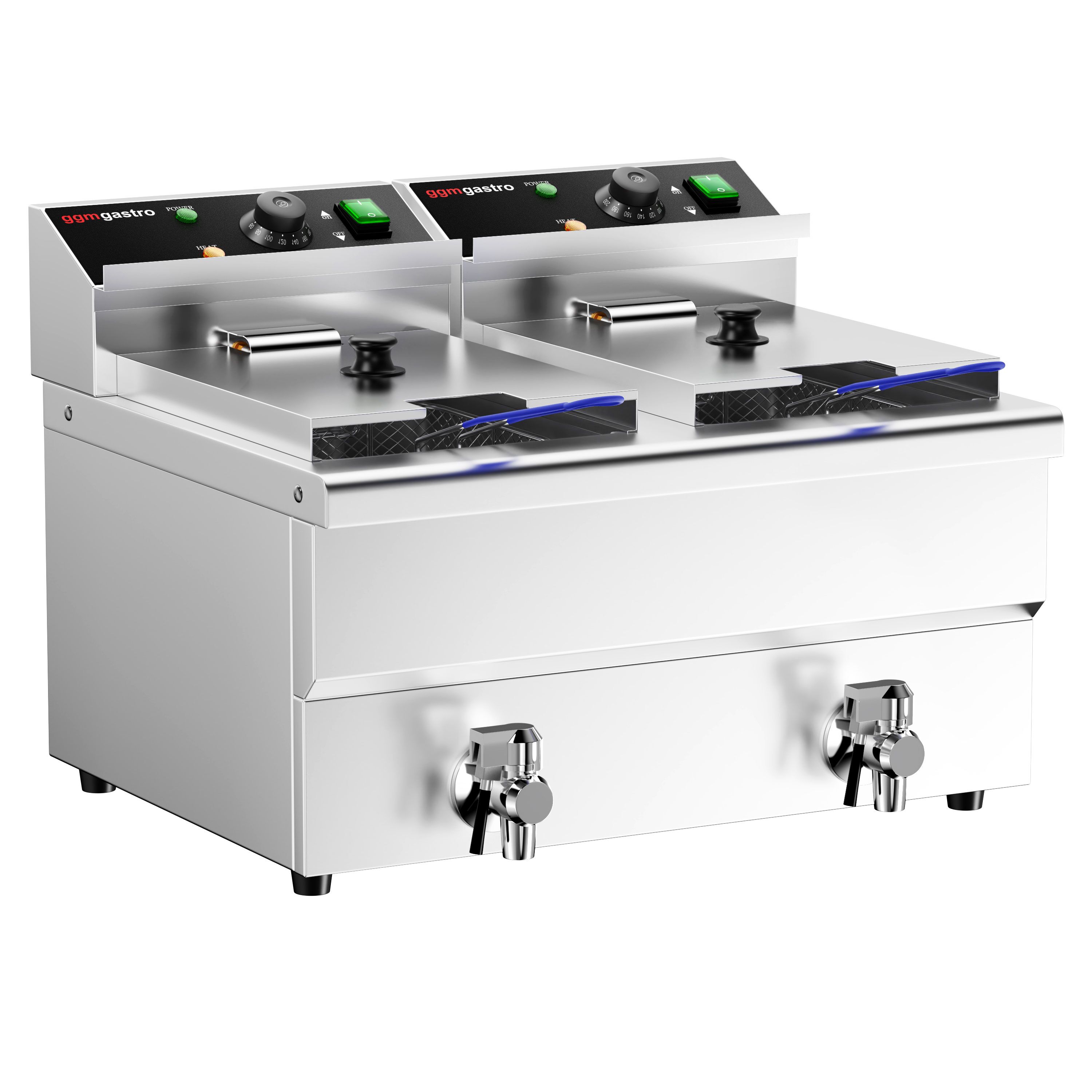 Fritüür 8 + 8 l, 6,5 kW