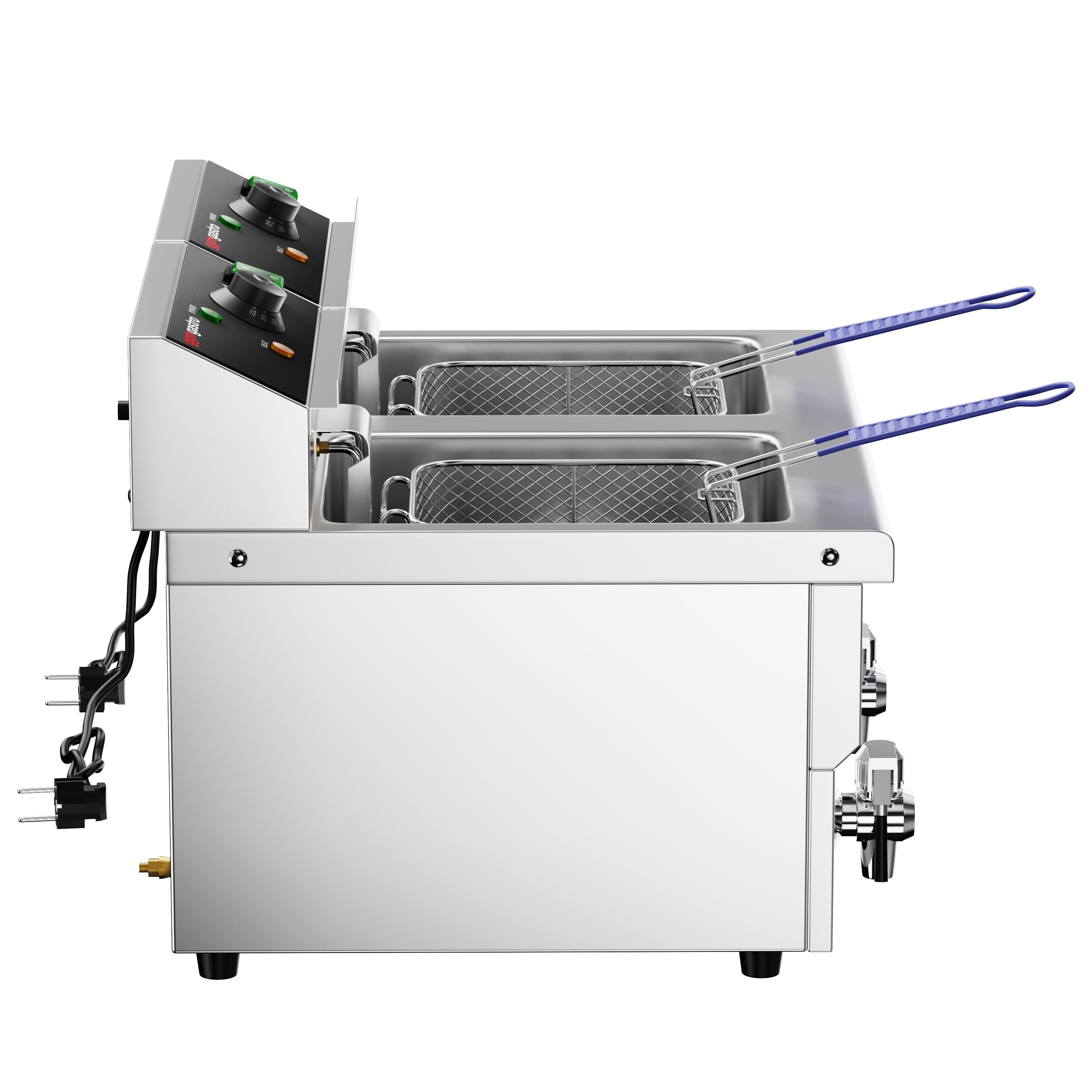 Fritüür 8 + 8 l, 6,5 kW