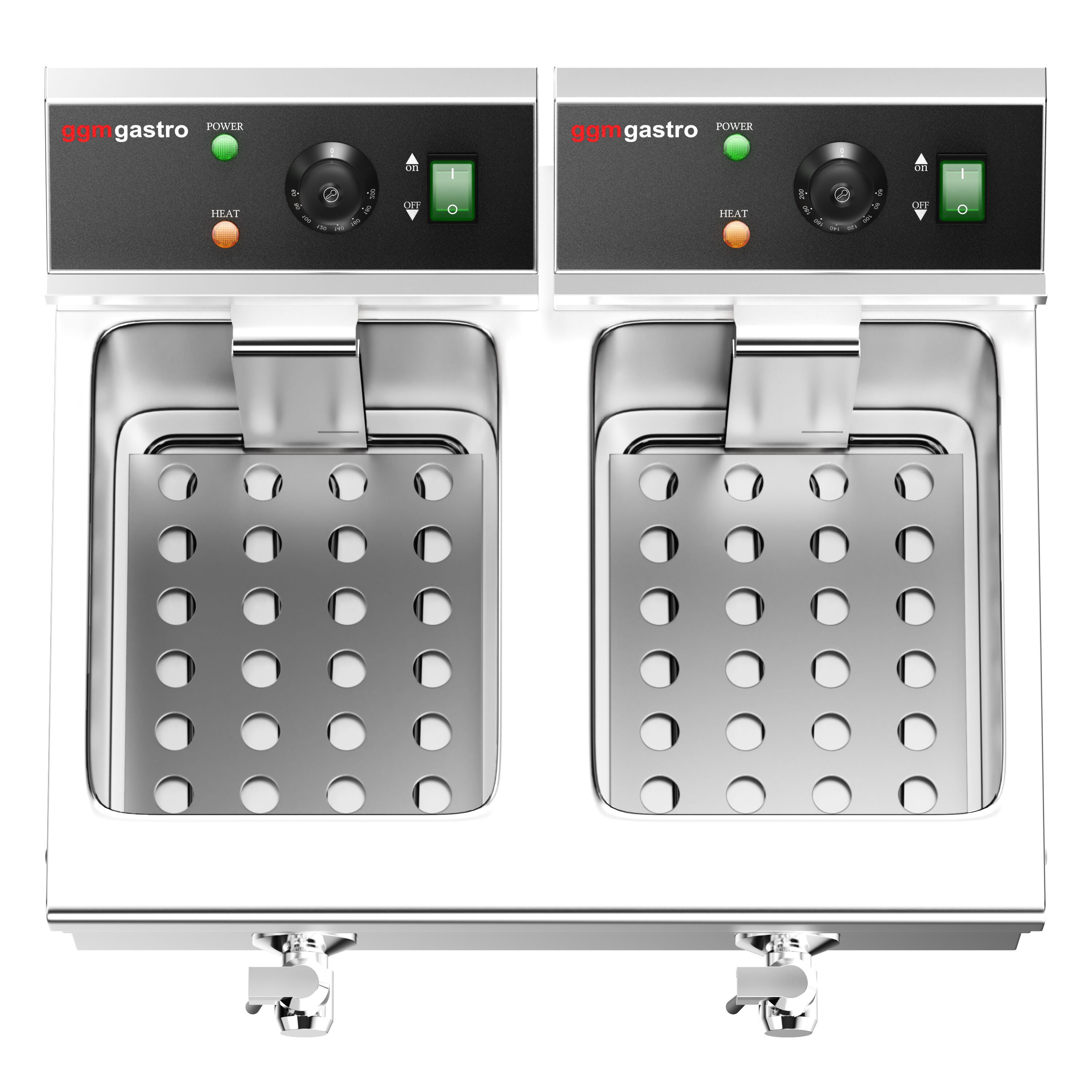 Fritüür 8 + 8 l, 6,5 kW