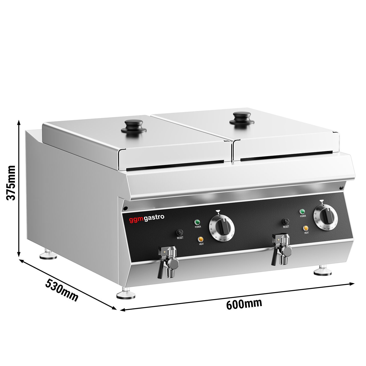 Fritüür 13 + 13 l, 9 kW