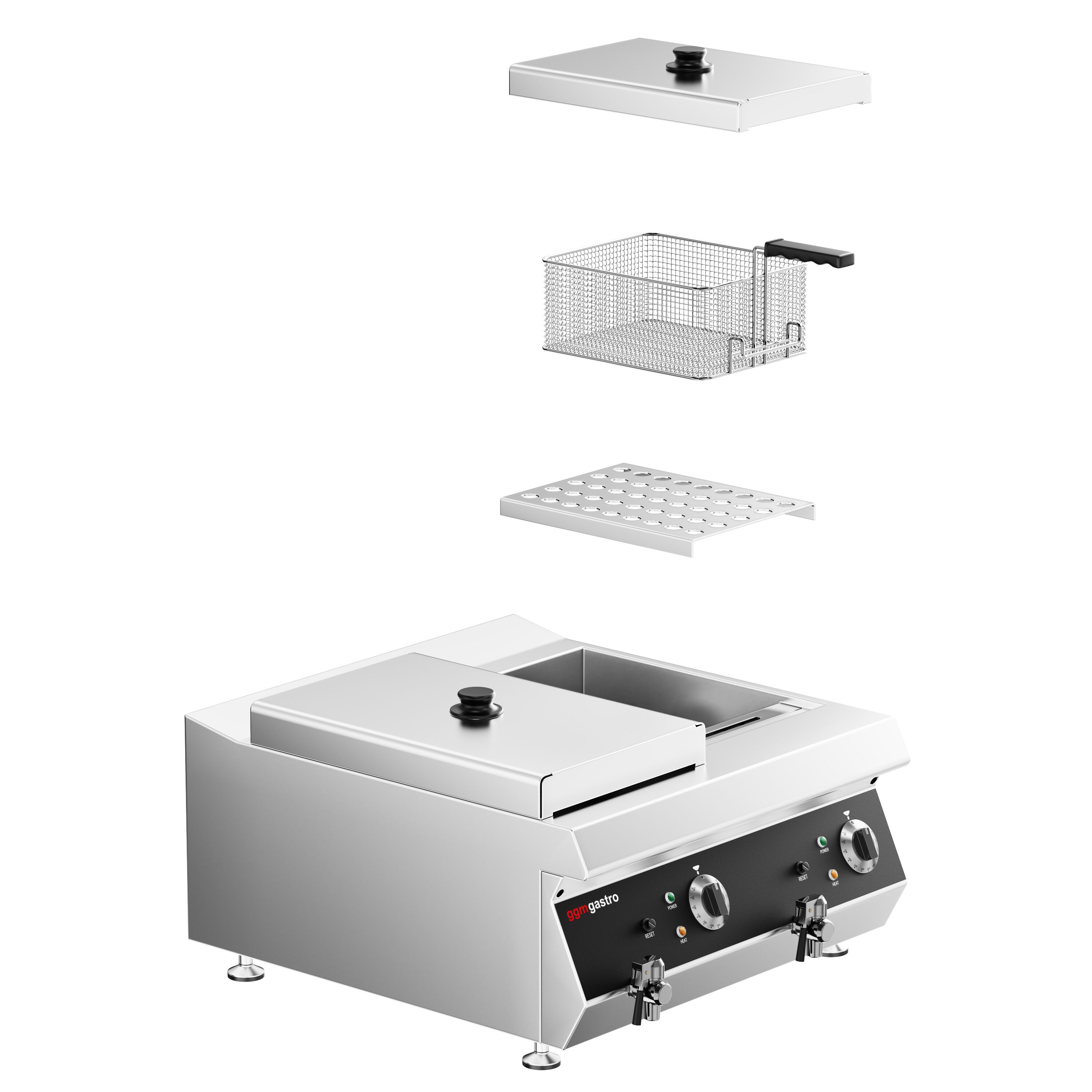 Fritüür 13 + 13 l, 9 kW