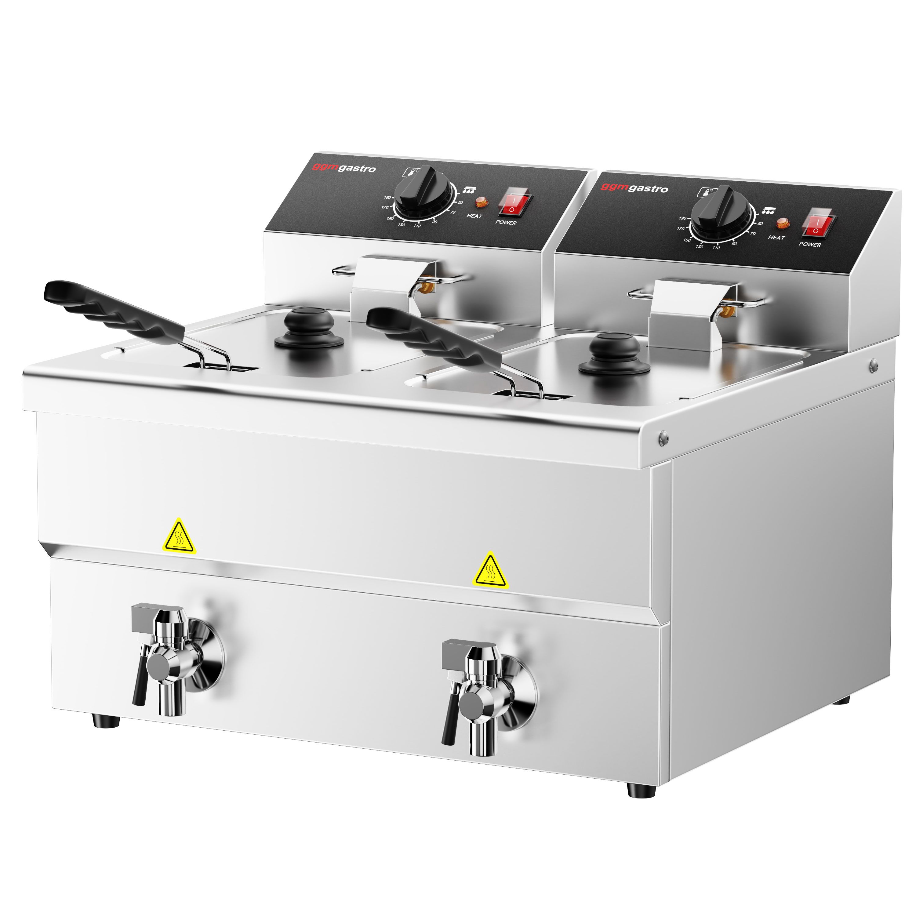 Fritüür 8 + 8 l, 6,5 kW