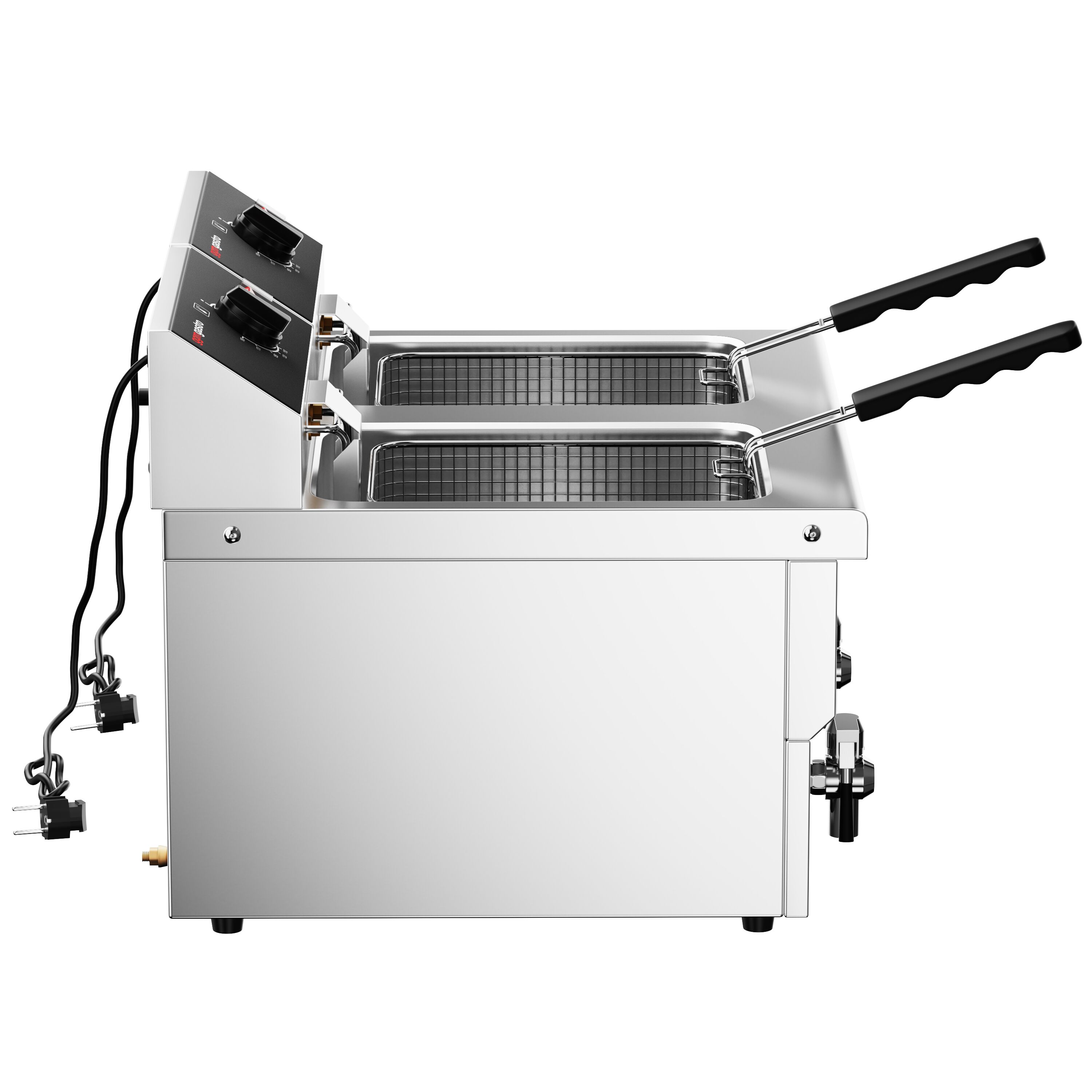 Fritüür 8 + 8 l, 6,5 kW
