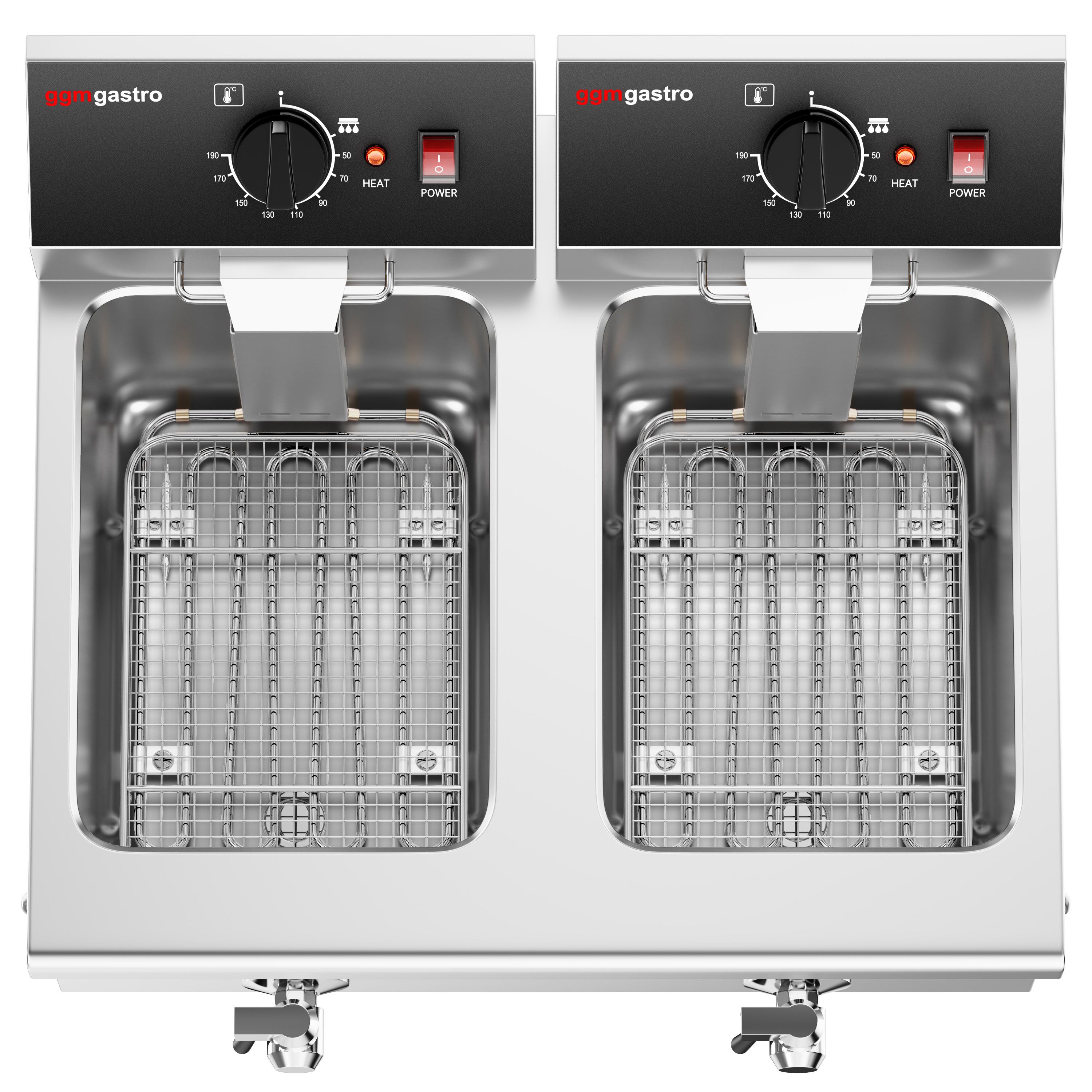 Fritüür 8 + 8 l, 6,5 kW