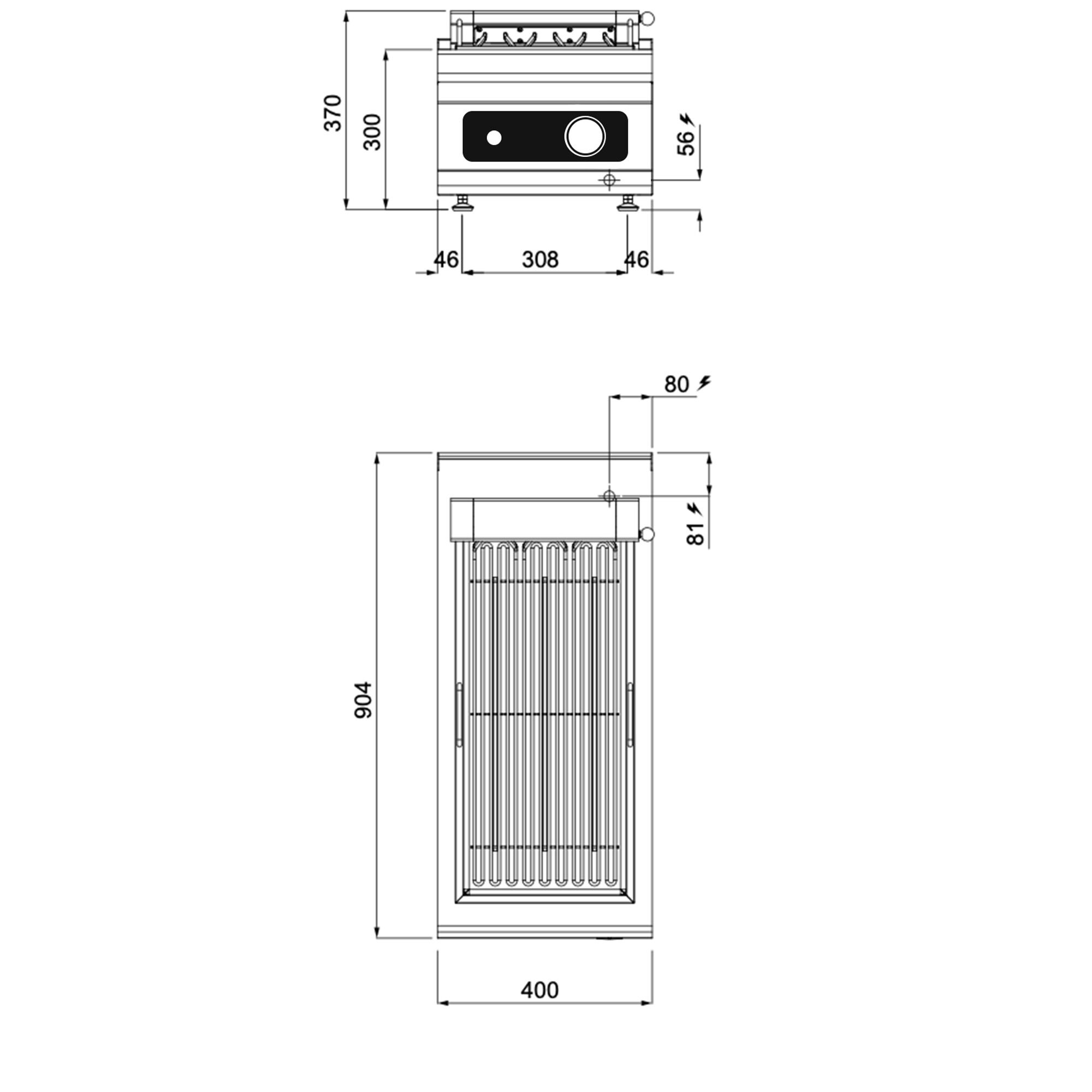 Laavagrill Paolo 900, 400mm