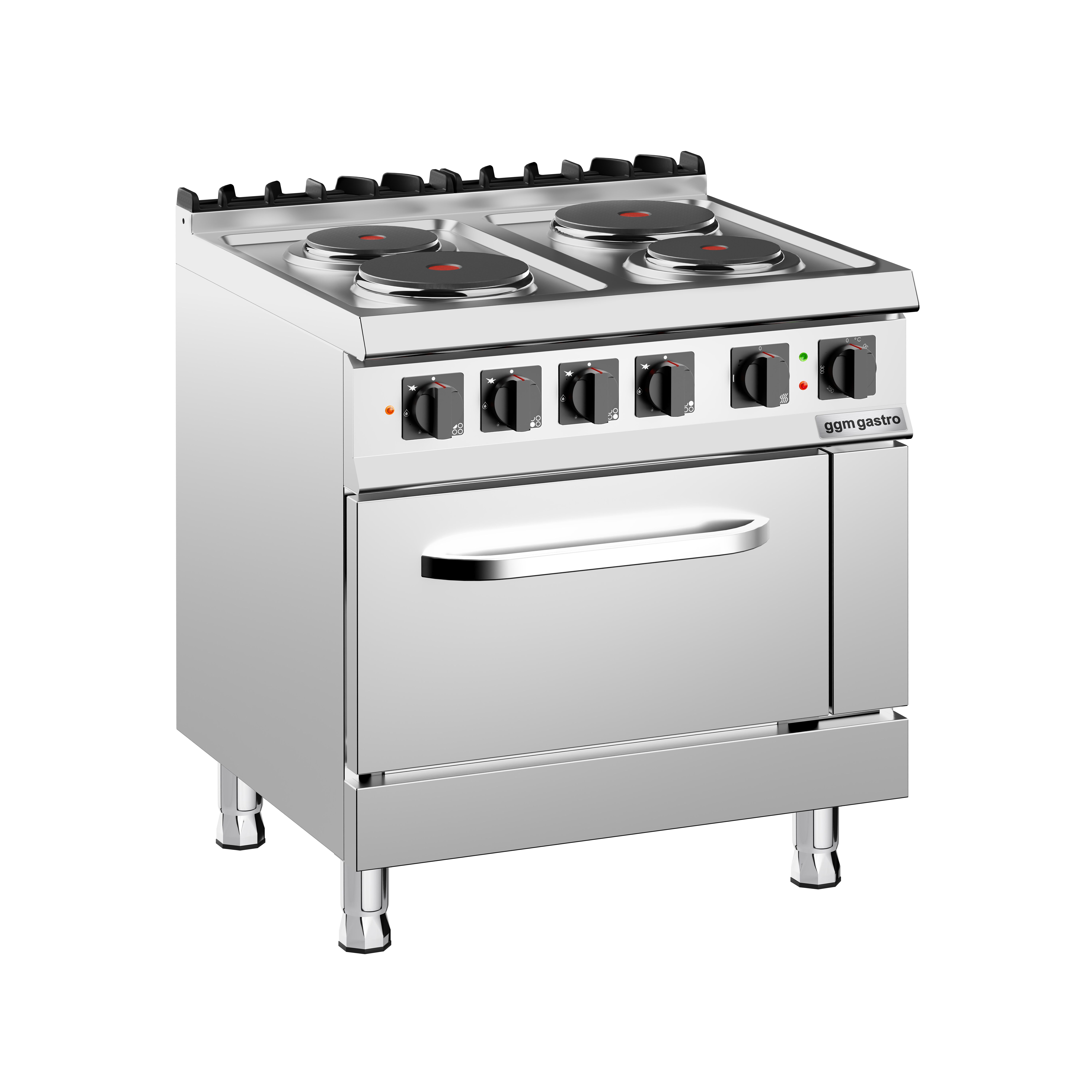 Gaasipliit ahjuga 4-plaati 15,2kW
