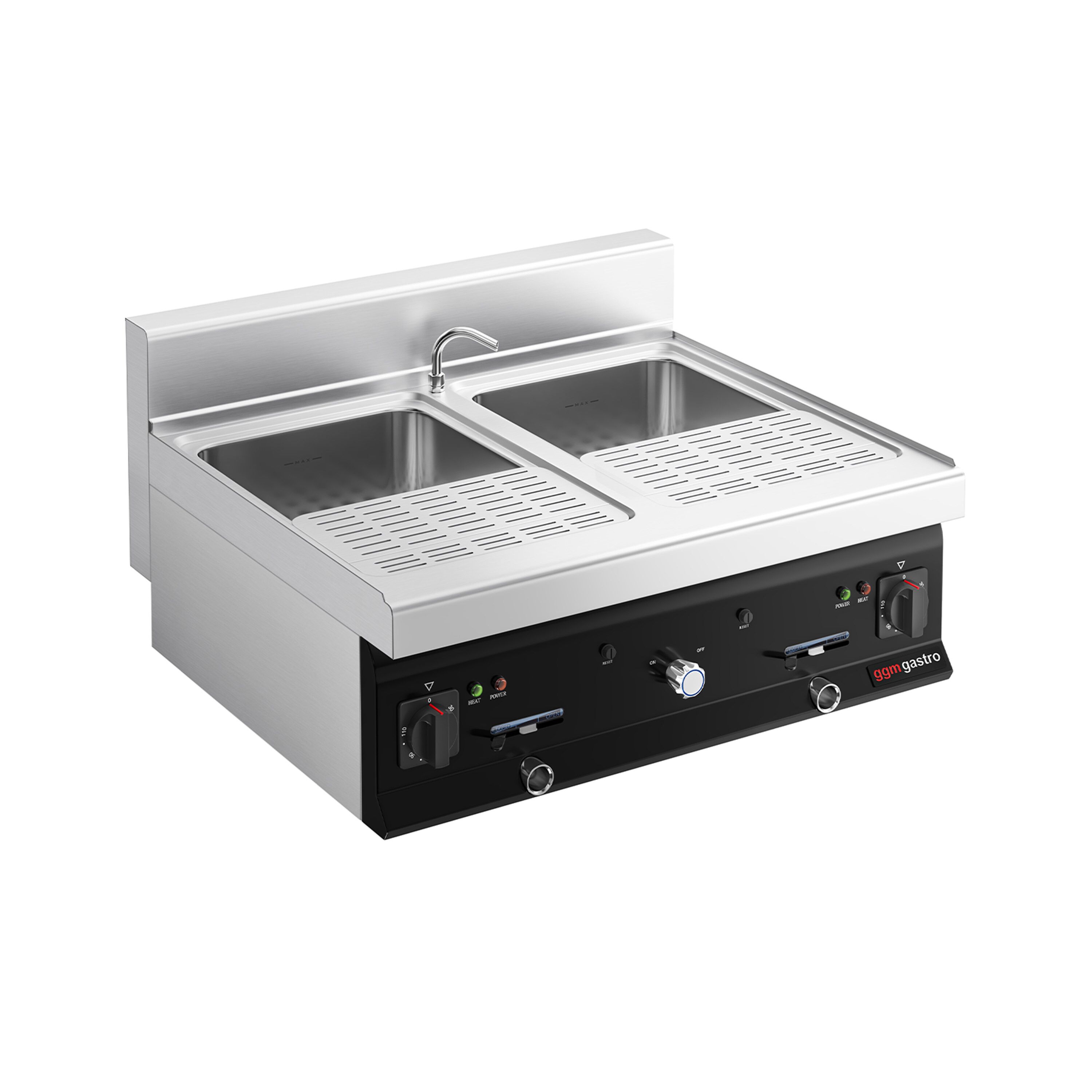 Topelt pastakeetja 2×26L lauamudel