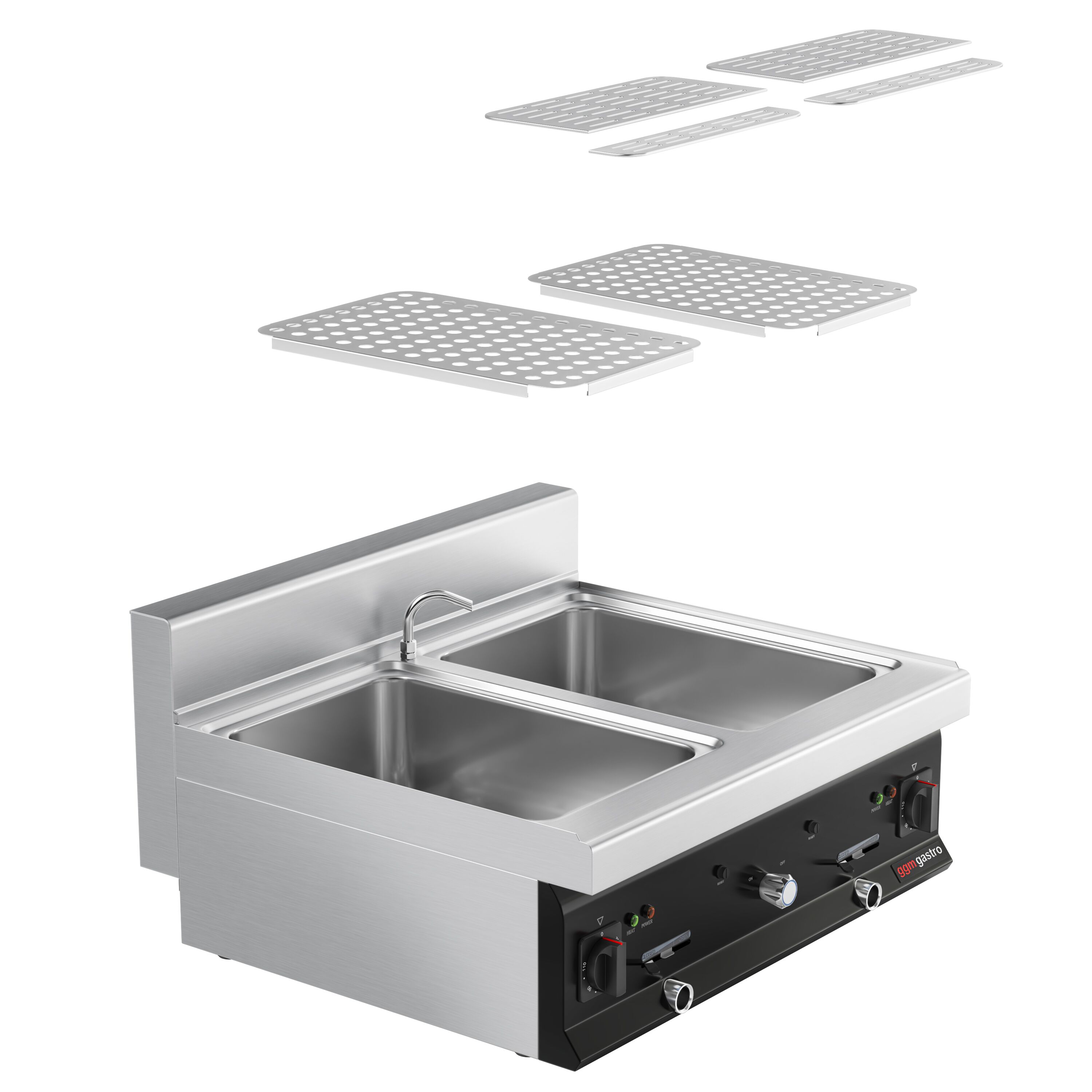 Topelt pastakeetja 2×26L lauamudel