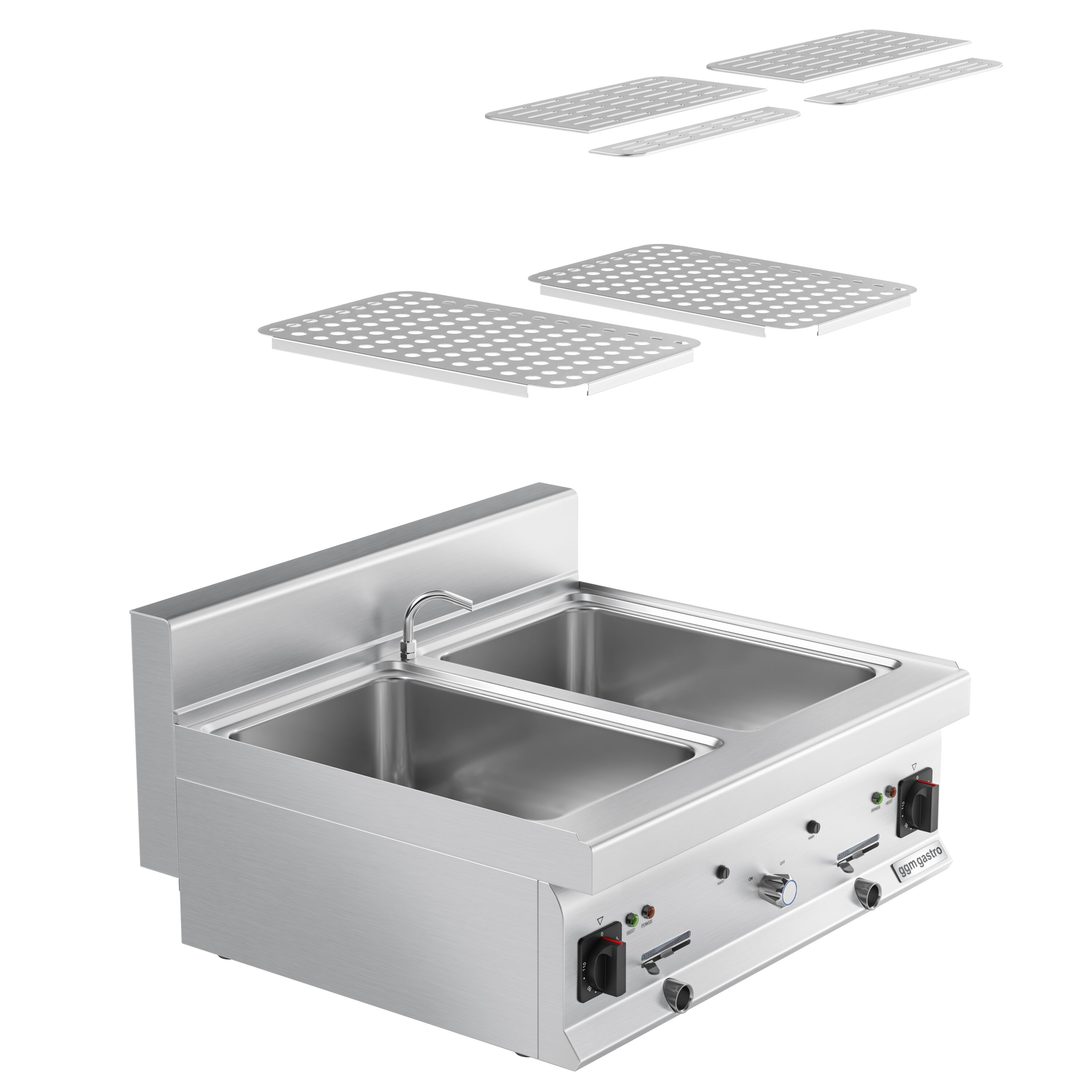 Topelt pastakeetja 2×26L lauamudel