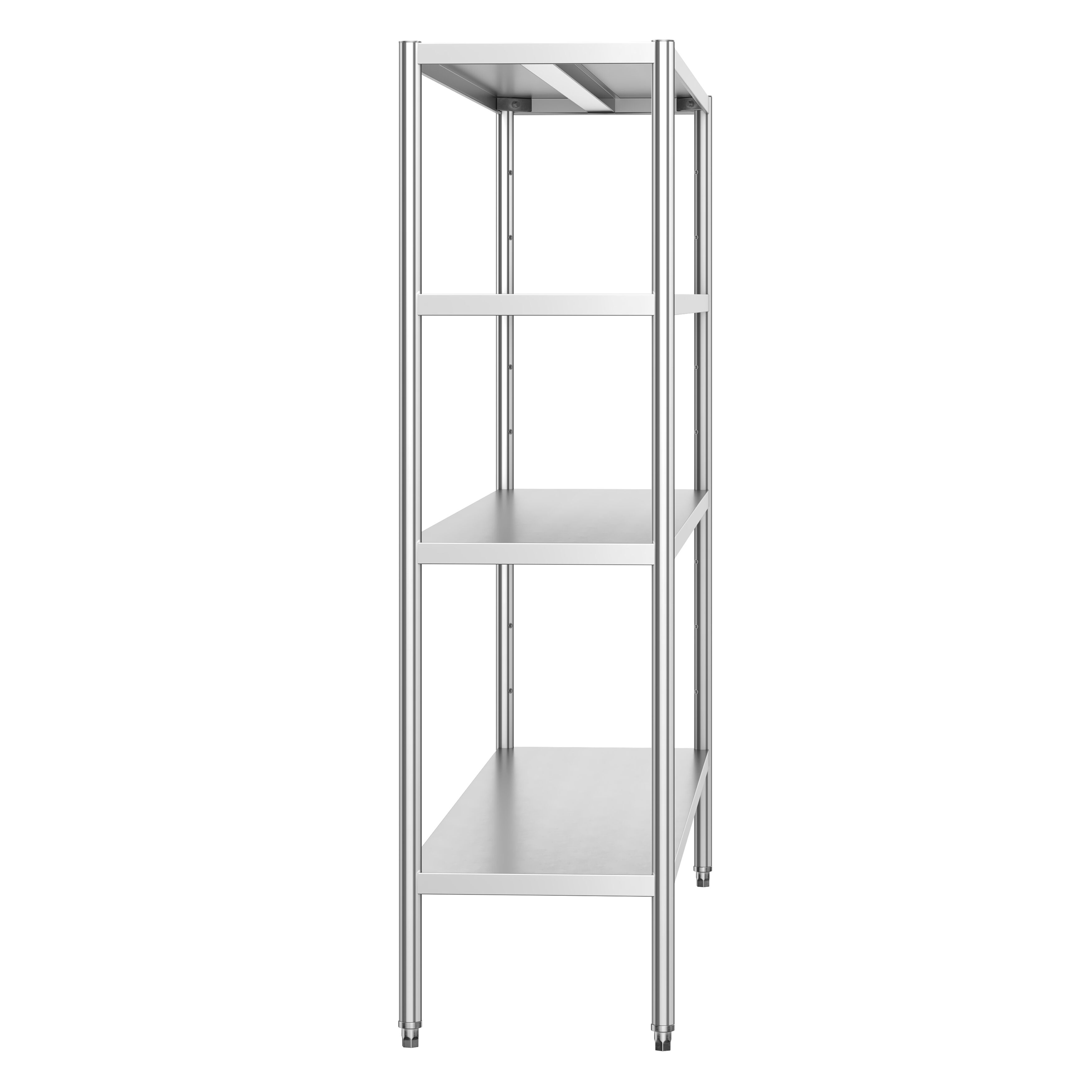 Roostevaba riiul 1400×500mm, 4 riiulit