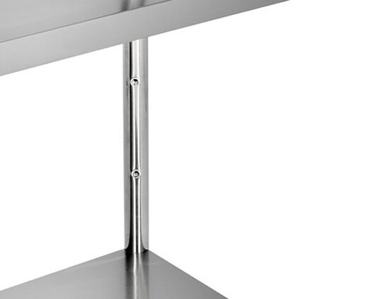 Roostevaba riiul 1400×500mm, 4 riiulit