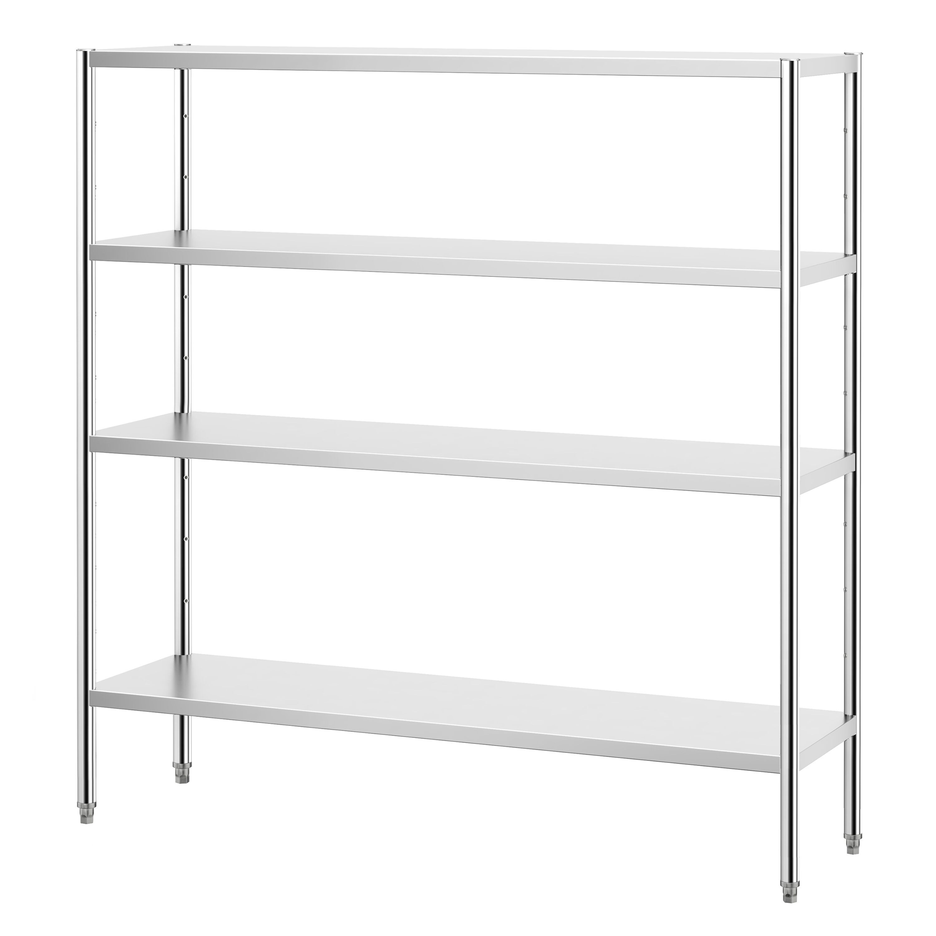 Roostevaba riiul 1800×500mm, 4 riiulit