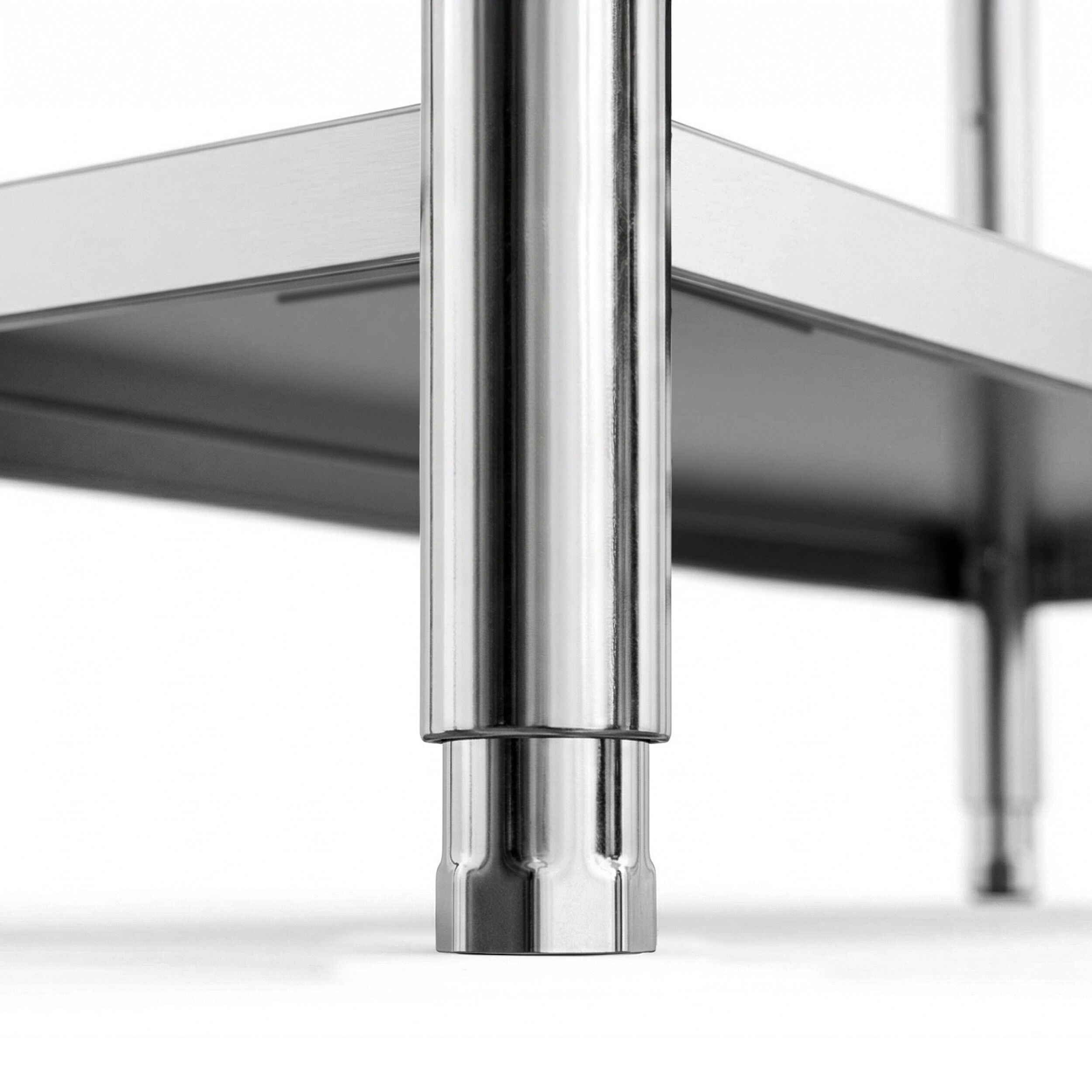 Roostevaba riiul 1800×500mm, 4 riiulit