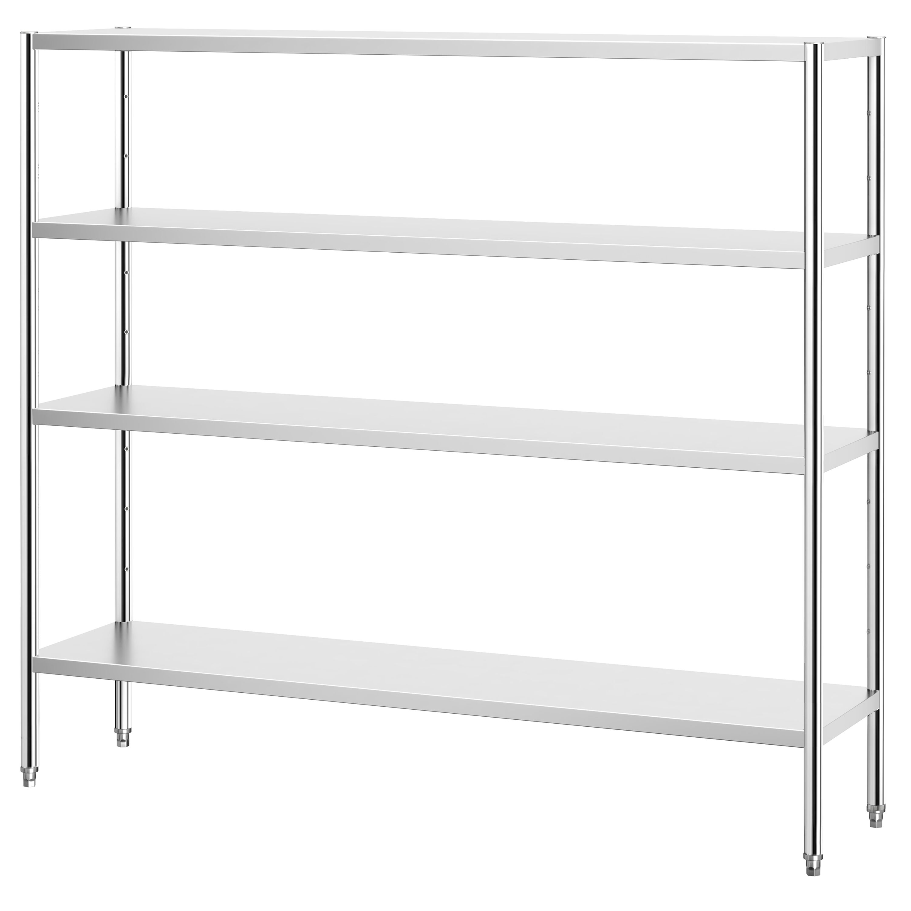 Roostevaba riiul 2000×500mm, 4 riiulit