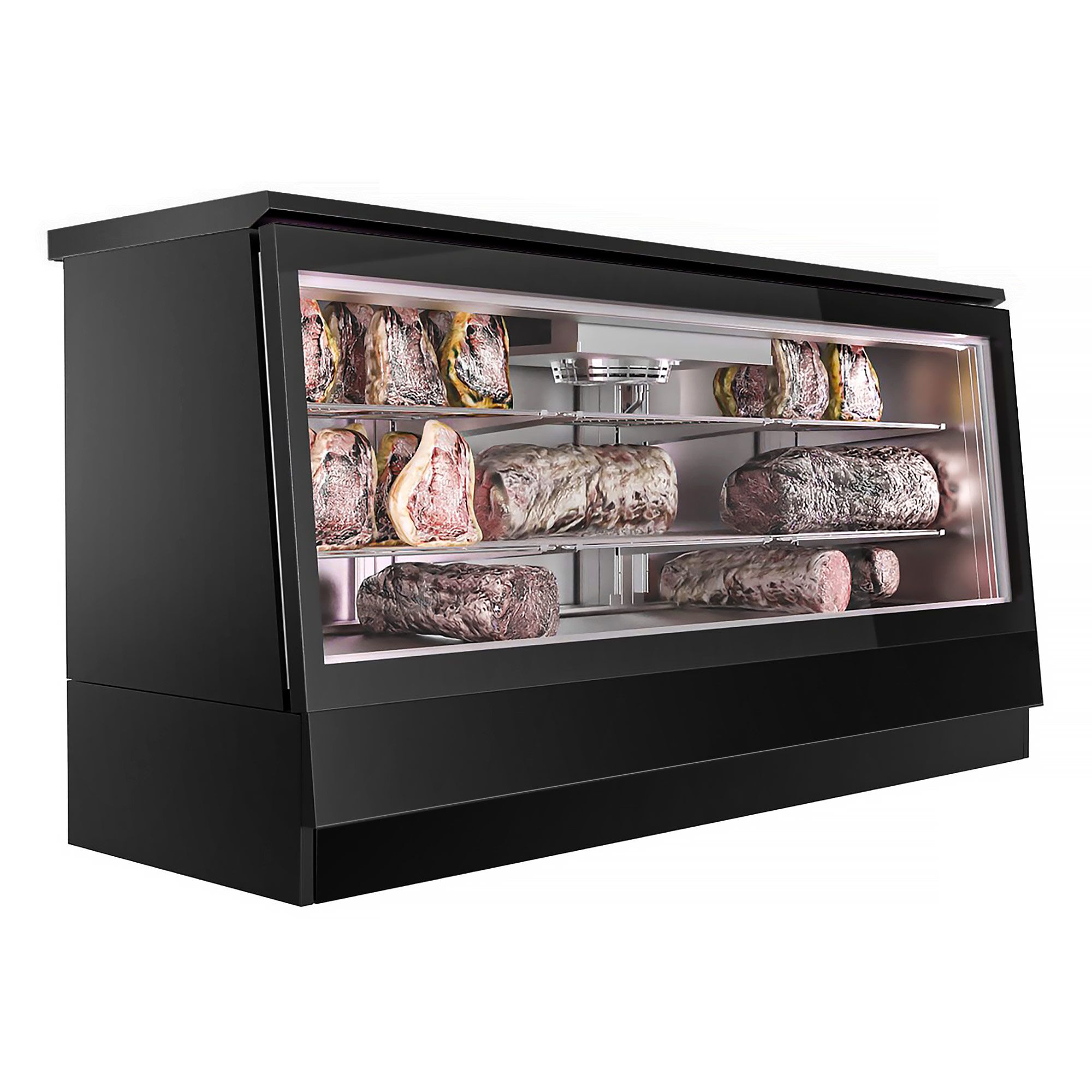 Dry Age külmvitriin 2011×740mm, 2 klaasust, must