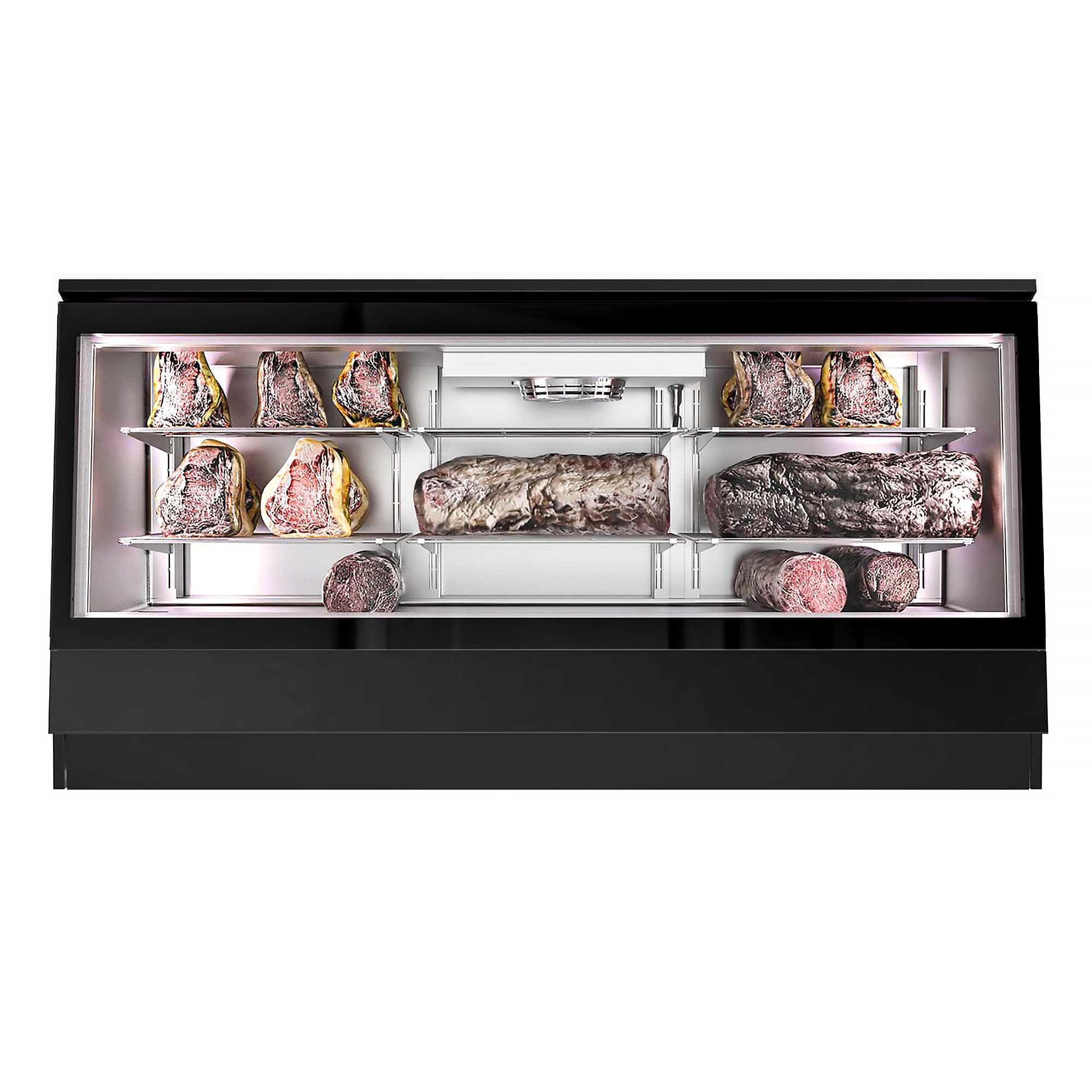 Dry Age külmvitriin 2011×740mm, 2 klaasust, must