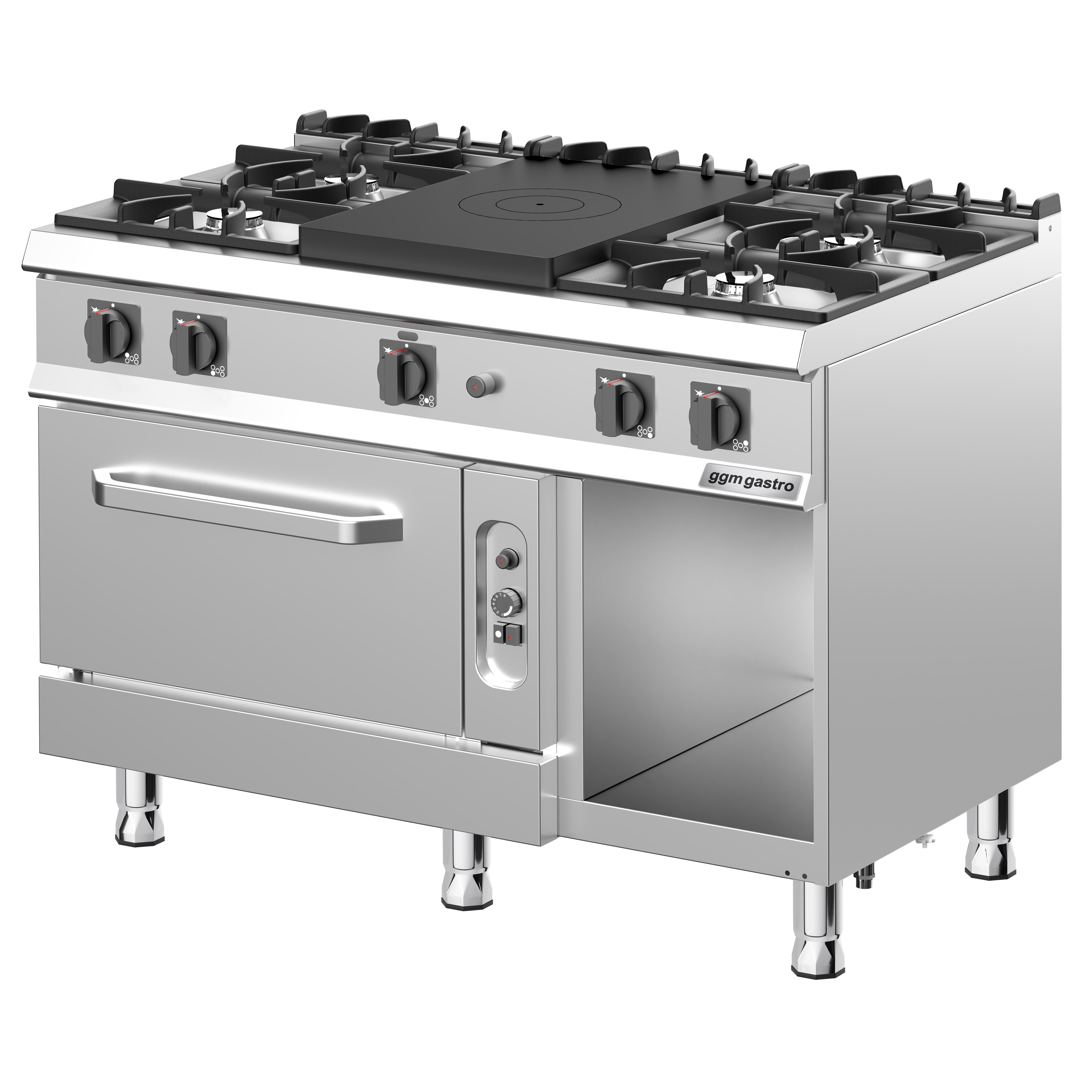 Gaasipliit ahjuga 5-põletiga 39,5kW