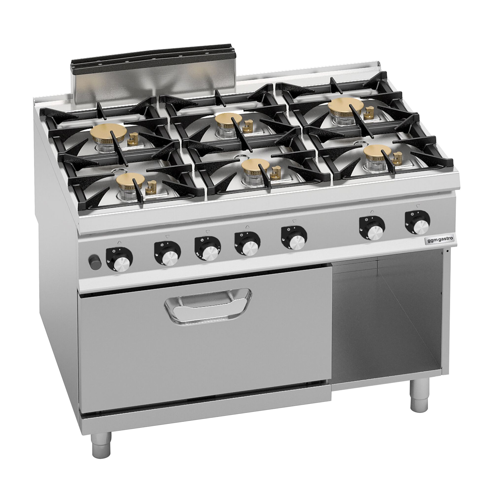Gaasipliit ahjuga 6-põletiga 67,8kW