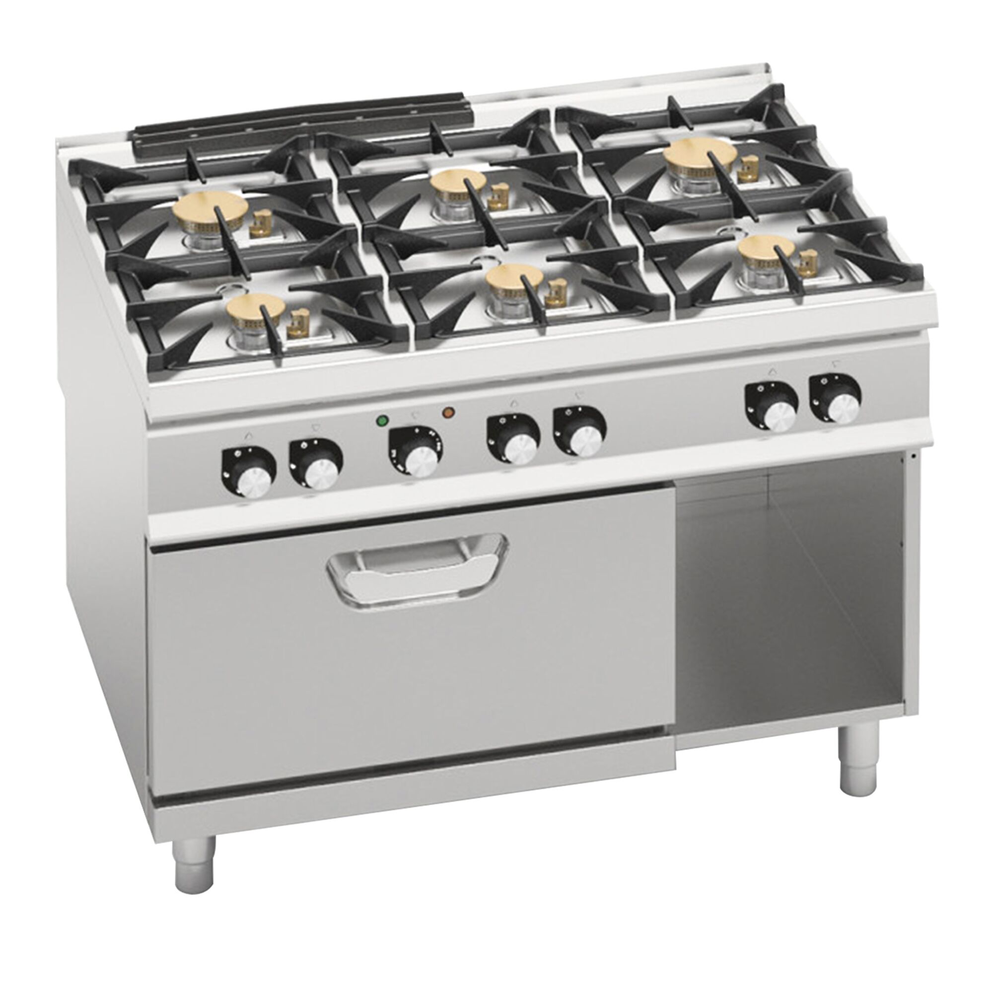 Gaasipliit ahjuga 6-põletiga 48,7kW