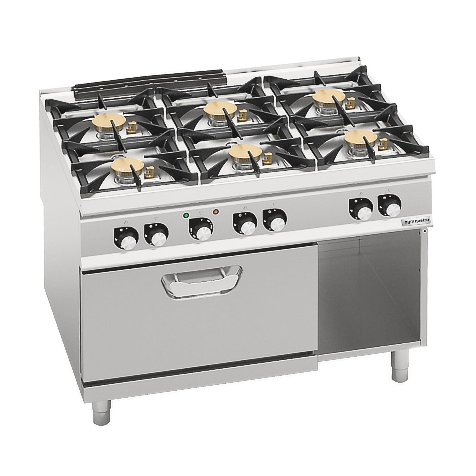 Gaasipliit ahjuga 6-põletiga 64,7kW
