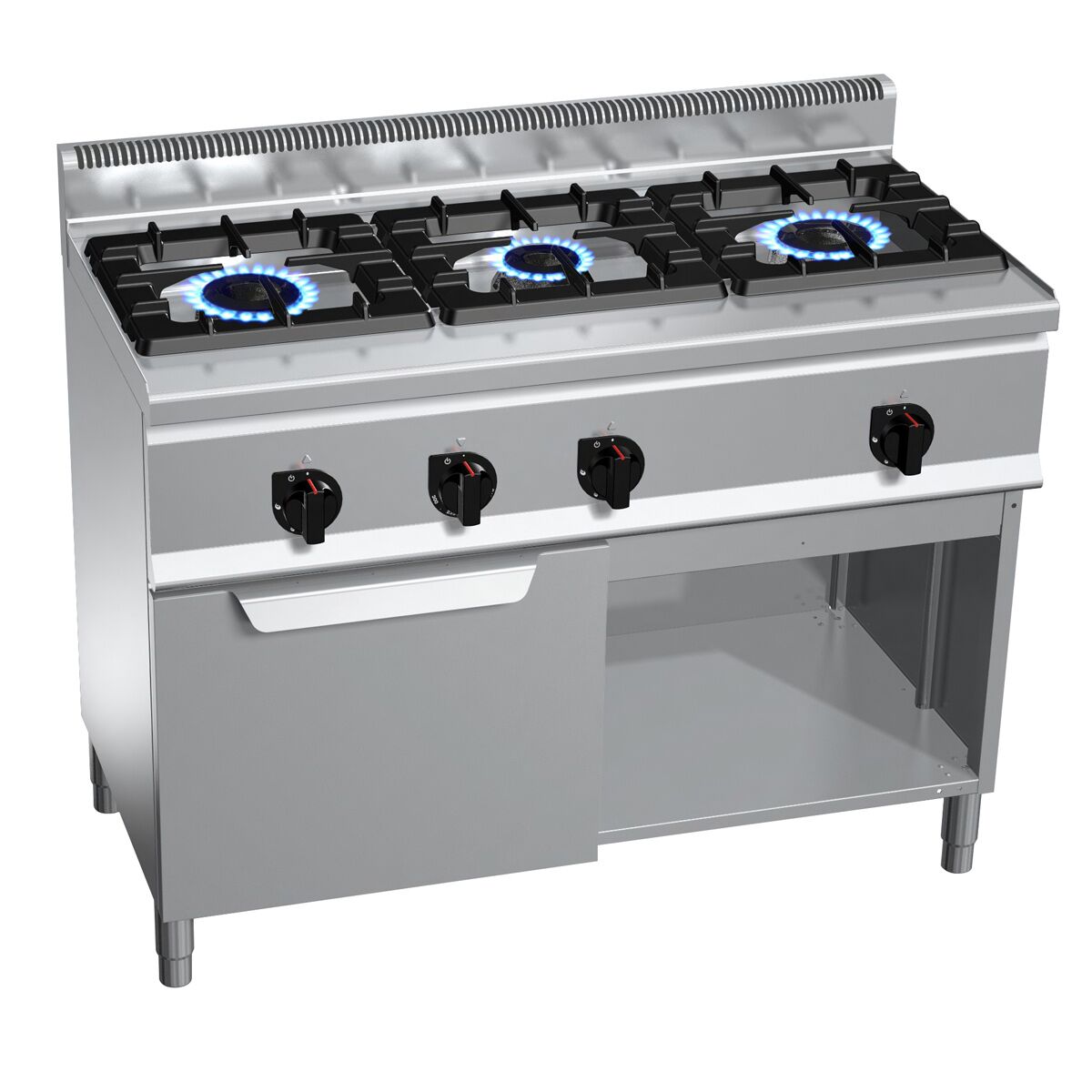 Gaasipliit ahjuga 3-põletiga 34,5kW