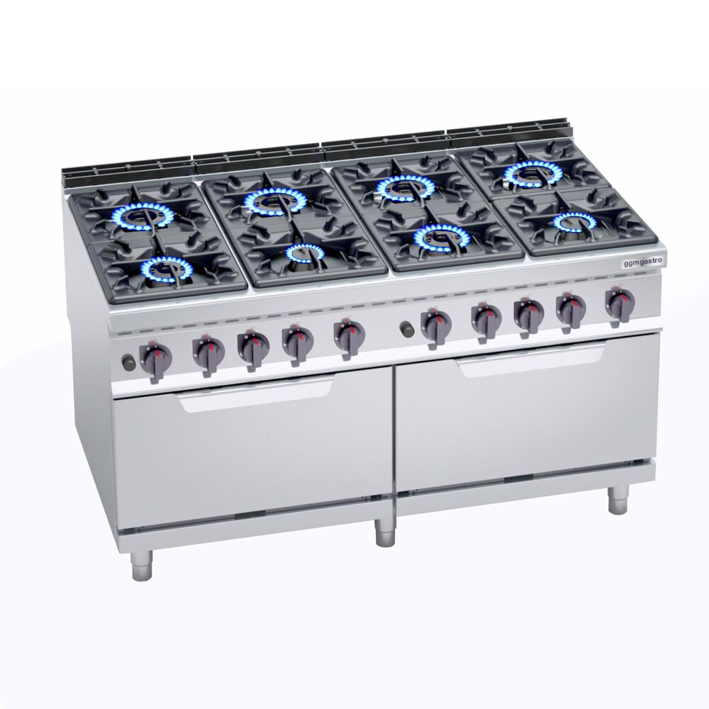 Gaasipliit ahjuga 8-põletiga HD 84,2kW