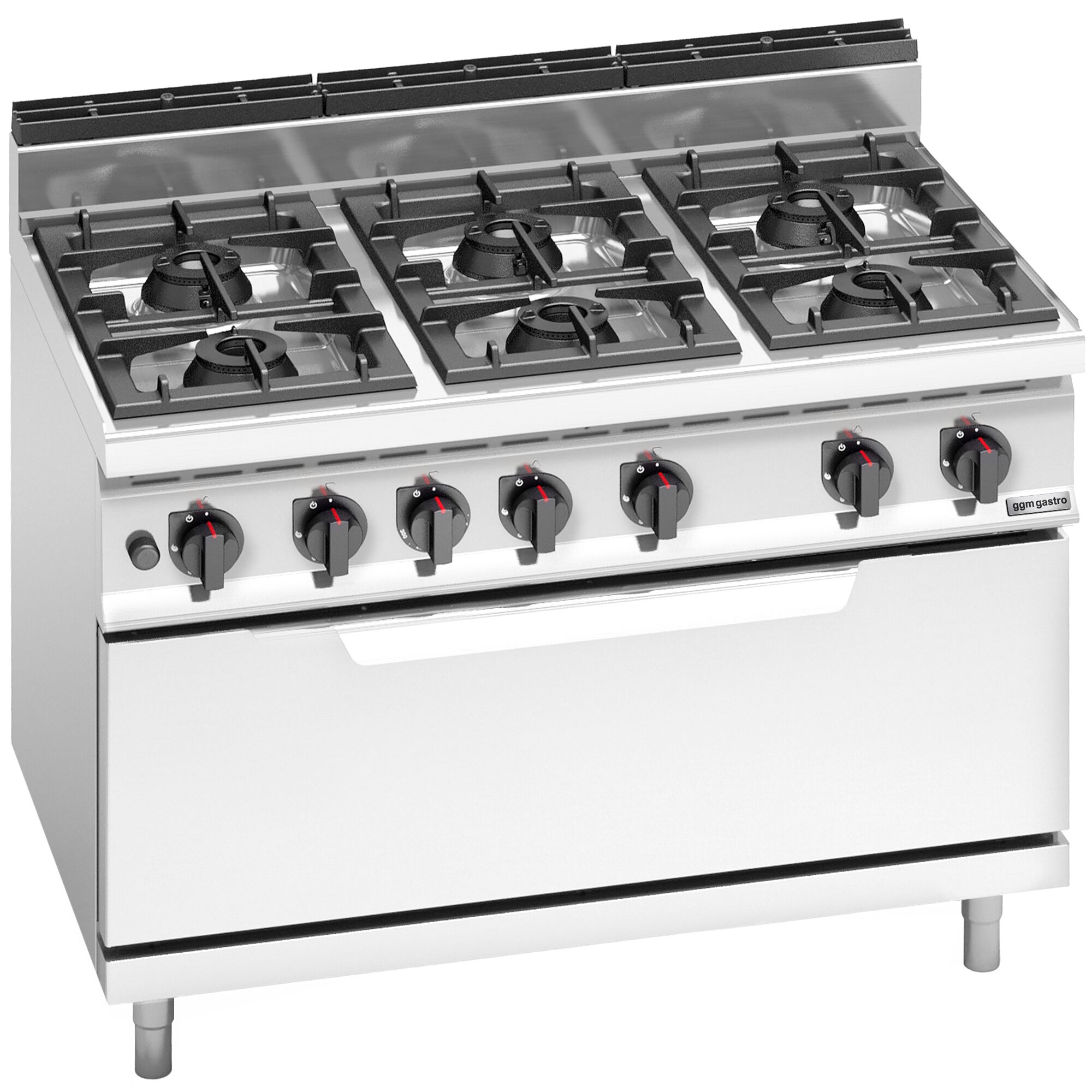 Gaasipliit ahjuga 6-põletiga 54kW