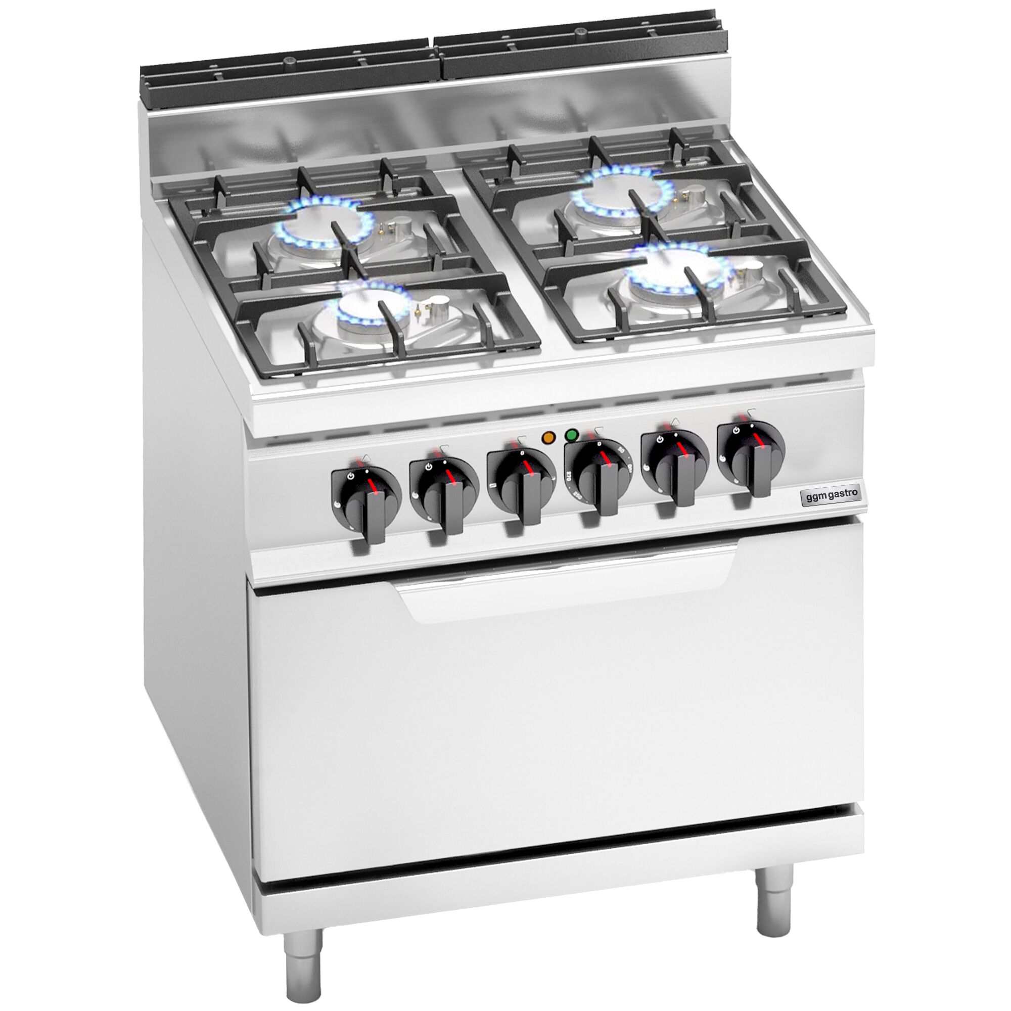 Gaasipliit ahjuga 4-põletiga 29kW