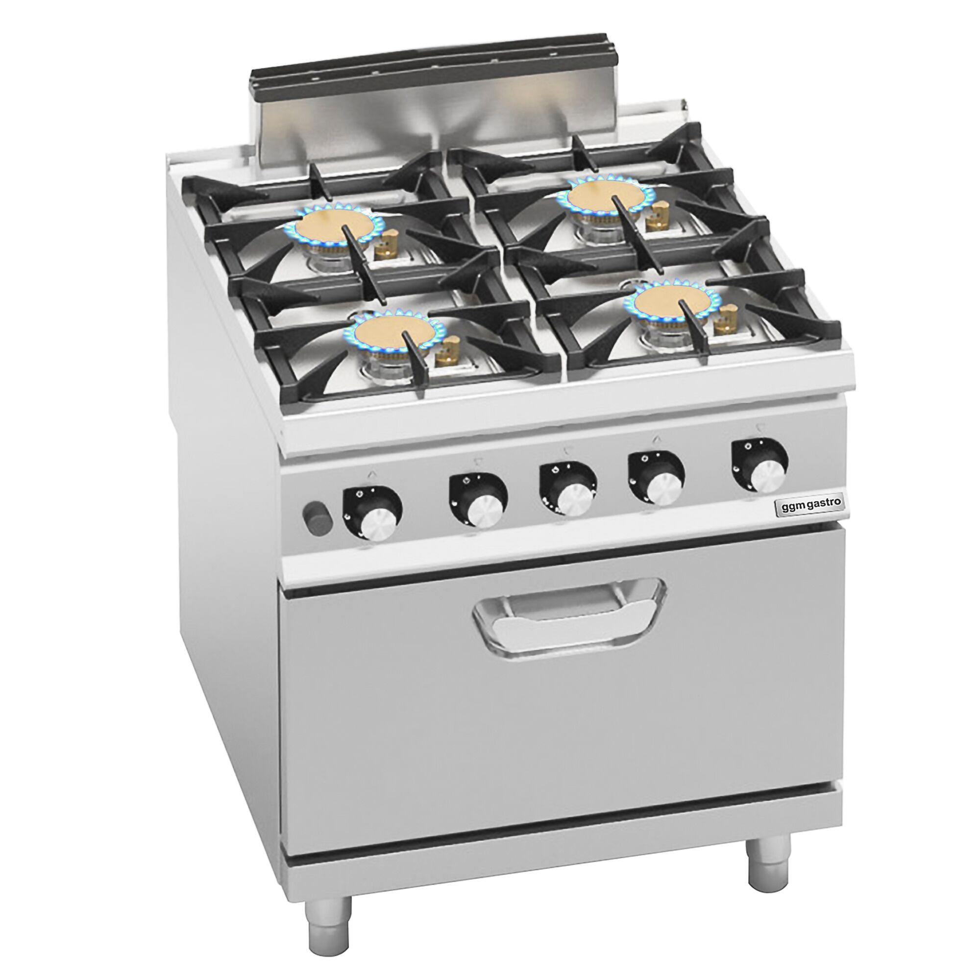 Gaasipliit ahjuga 4-põletiga 47,8kW