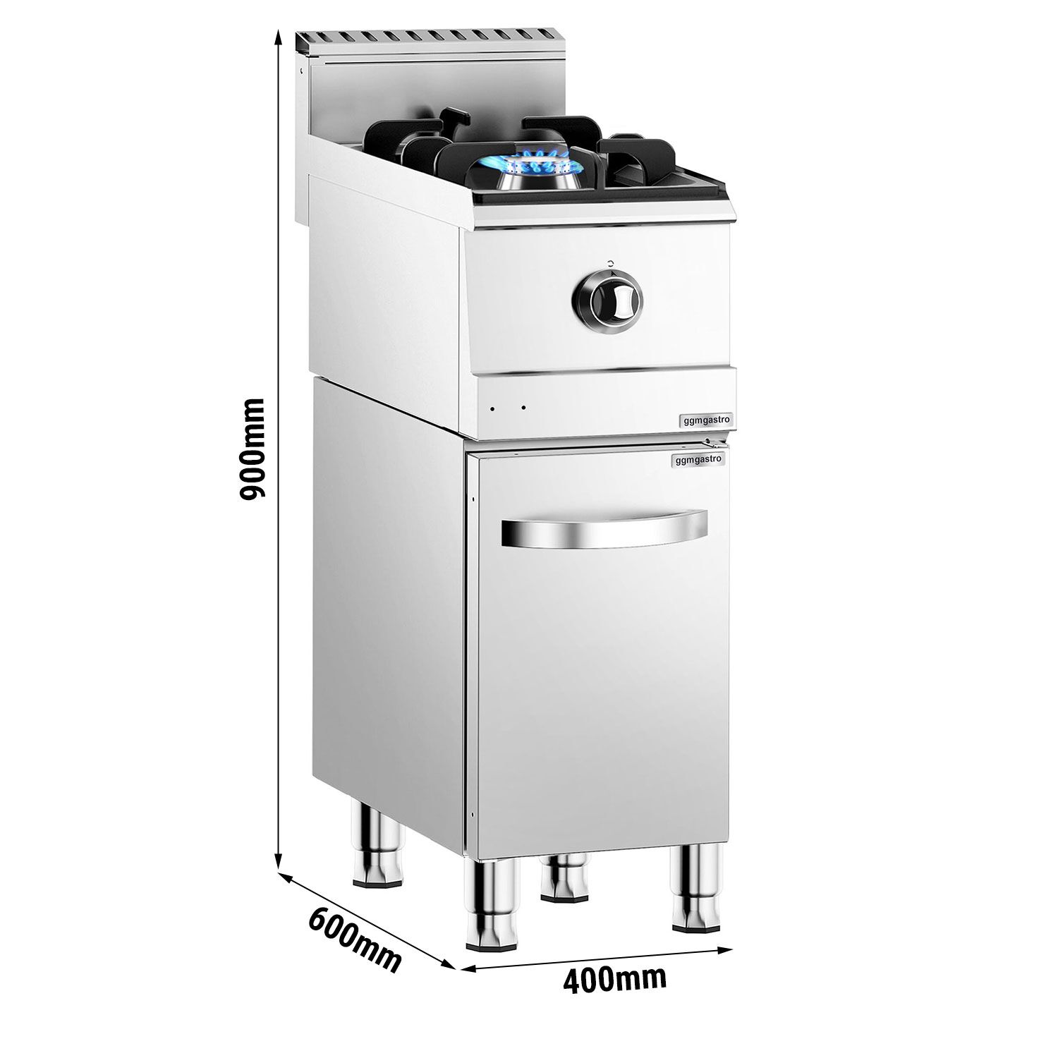 Gaasipliit 1-põletiga alusel 6, 6kW