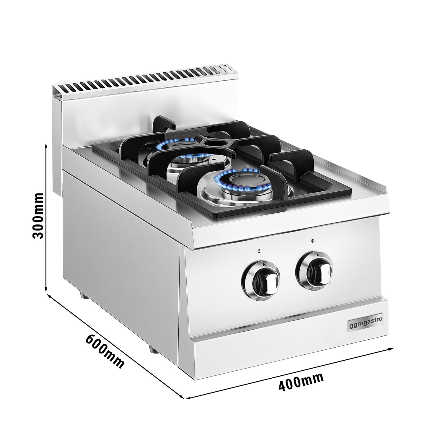 Gaasipliit 2-põletiga 6,5kW