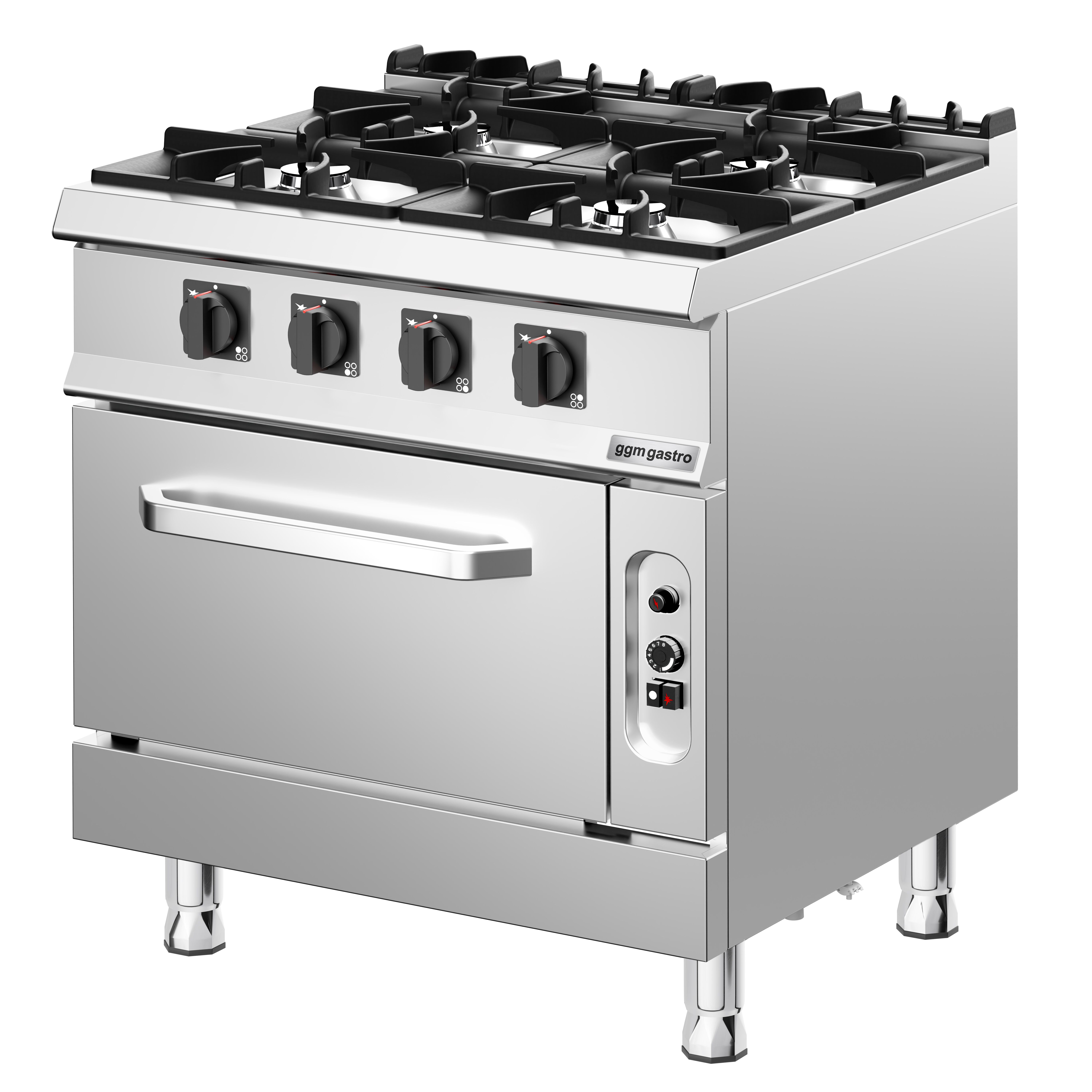 Gaasipliit ahjuga 4-põletiga 32kW